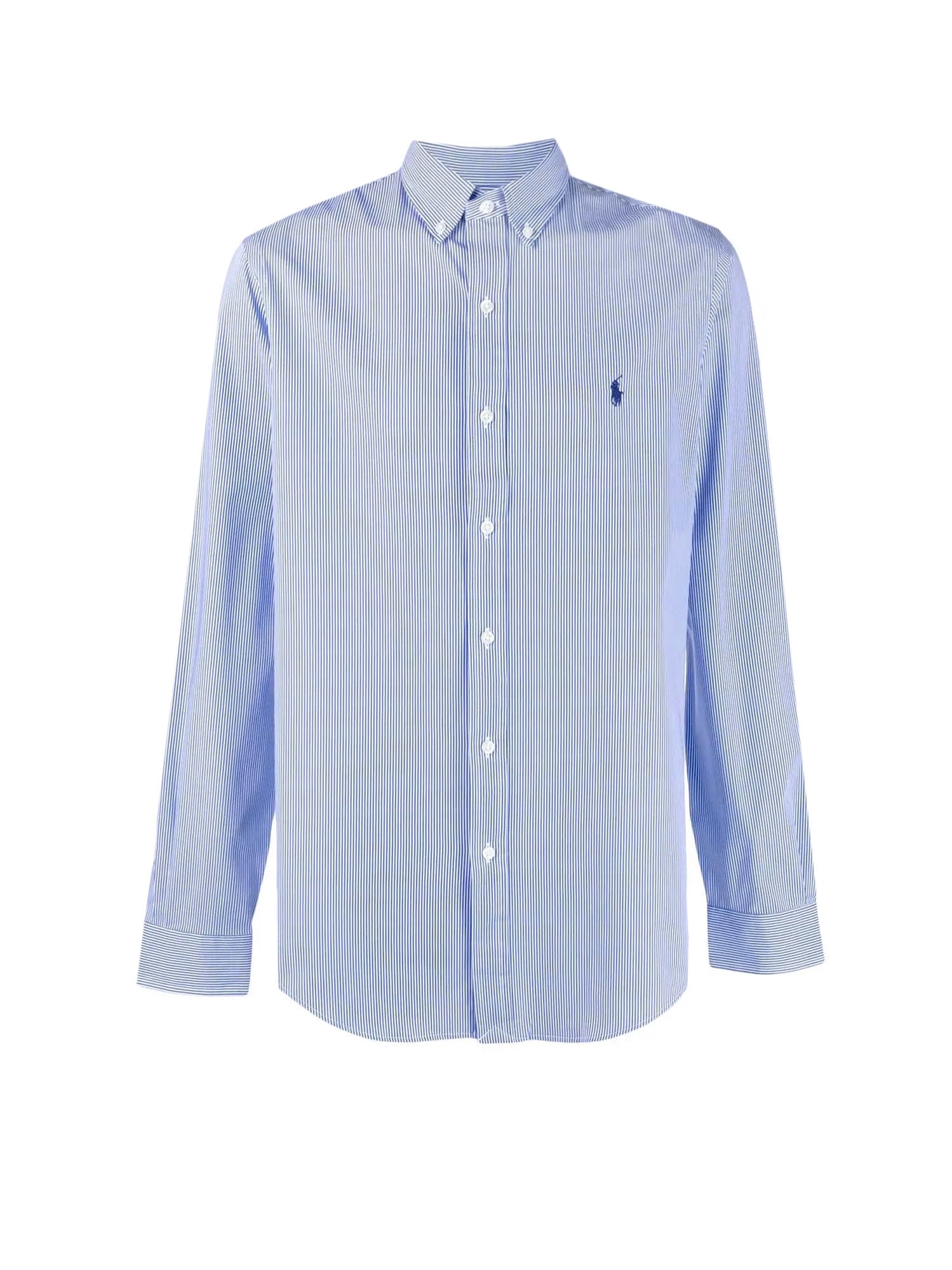 Shop Ralph Lauren Shirt In Blue White Strip