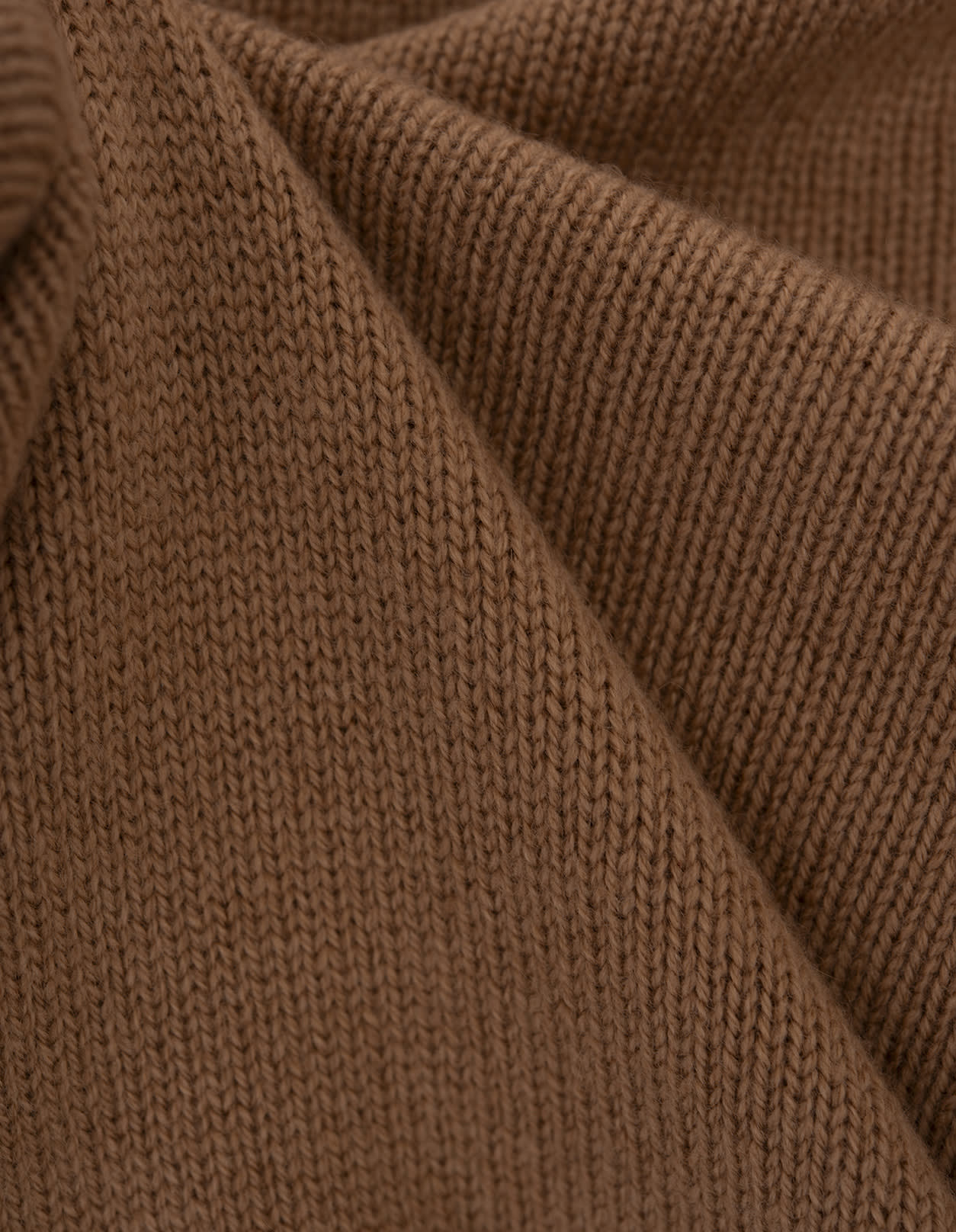 Shop Rabanne Camel Wool And Cashmere Sweater With Chain In Brown