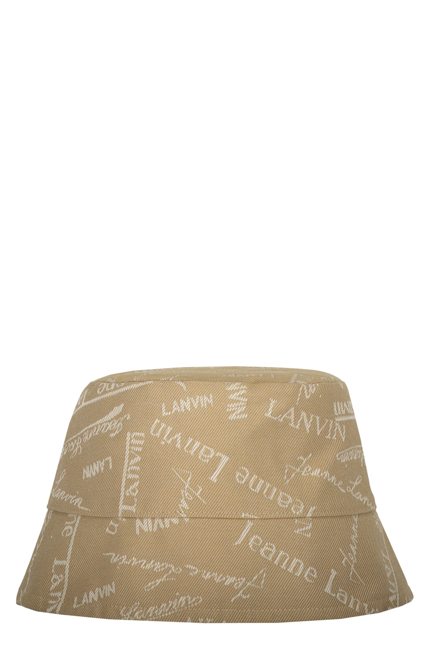 Shop Lanvin Bucket Hat In Beige