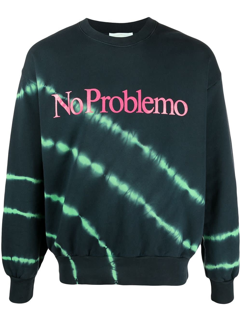 Aries Jersey Sweatshirt With no Problemo Print