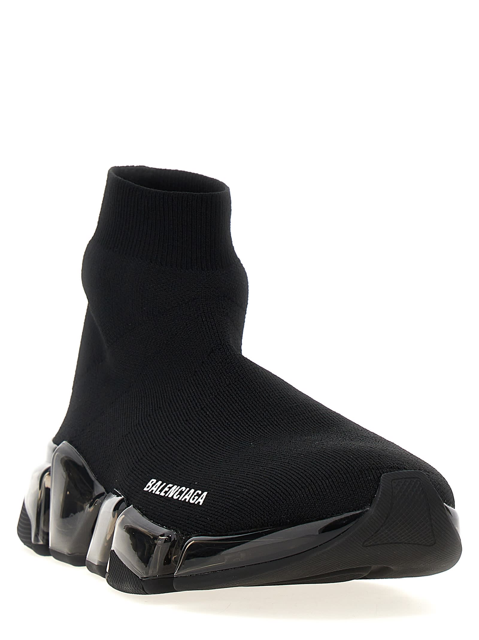 Shop Balenciaga Speed 2.0 Sneakers In Black