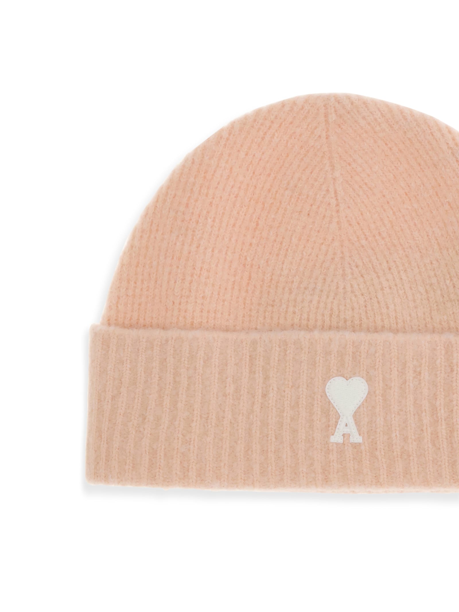 Ami Alexandre Mattiussi Ami Paris Men Ami De Coeur Beanie Hat In Pink