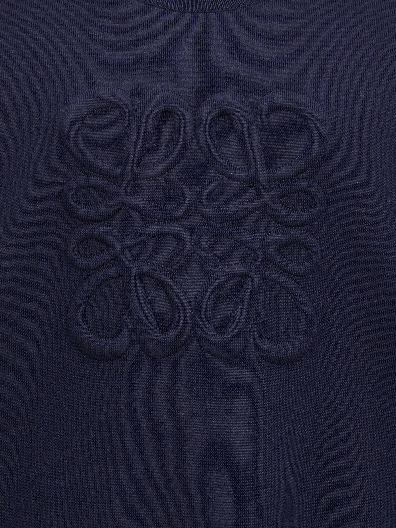 Shop Loewe Anagram Sweater In Blue