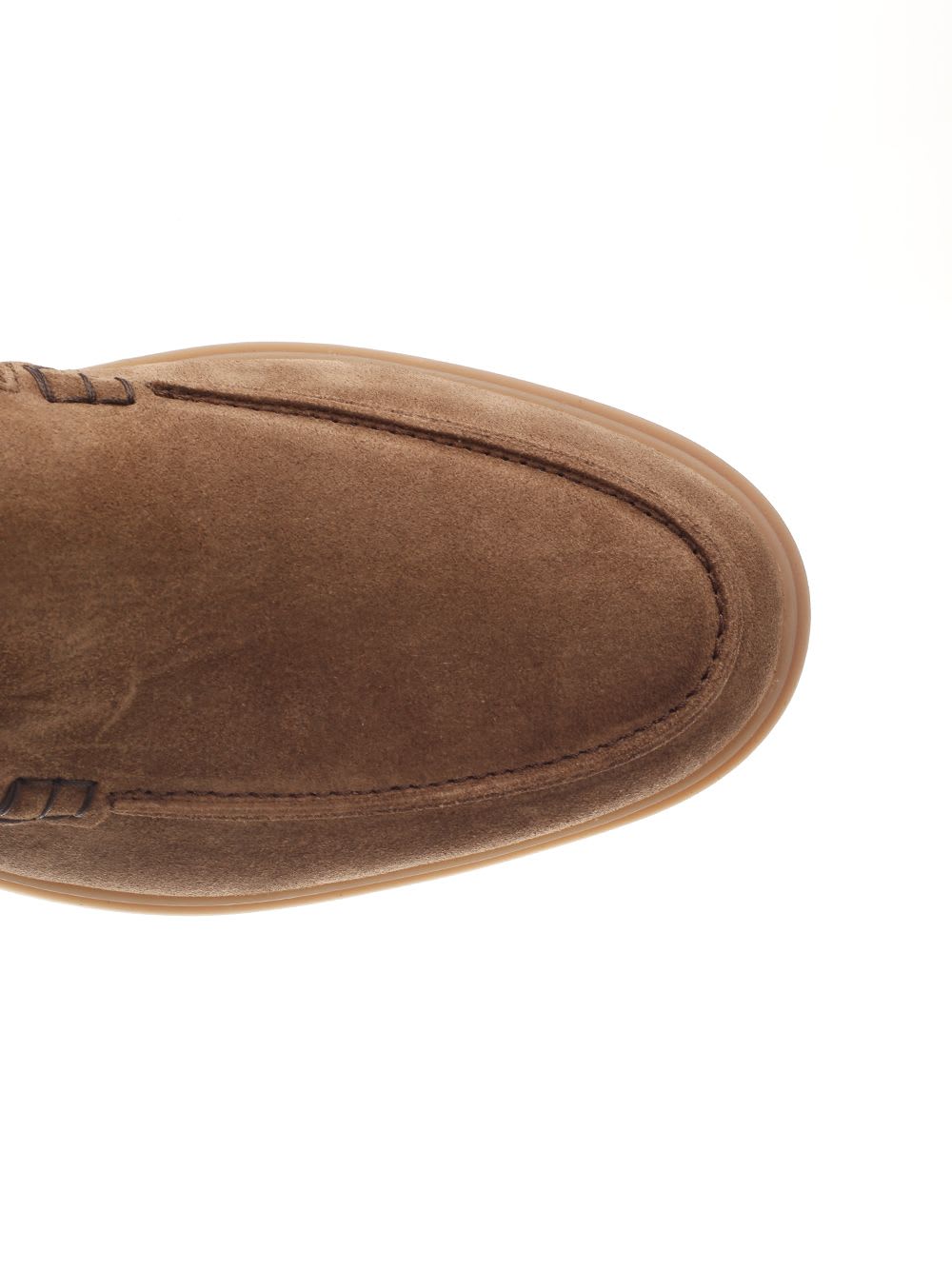 Shop Tod's Loafers Slipper In Suede In Brown