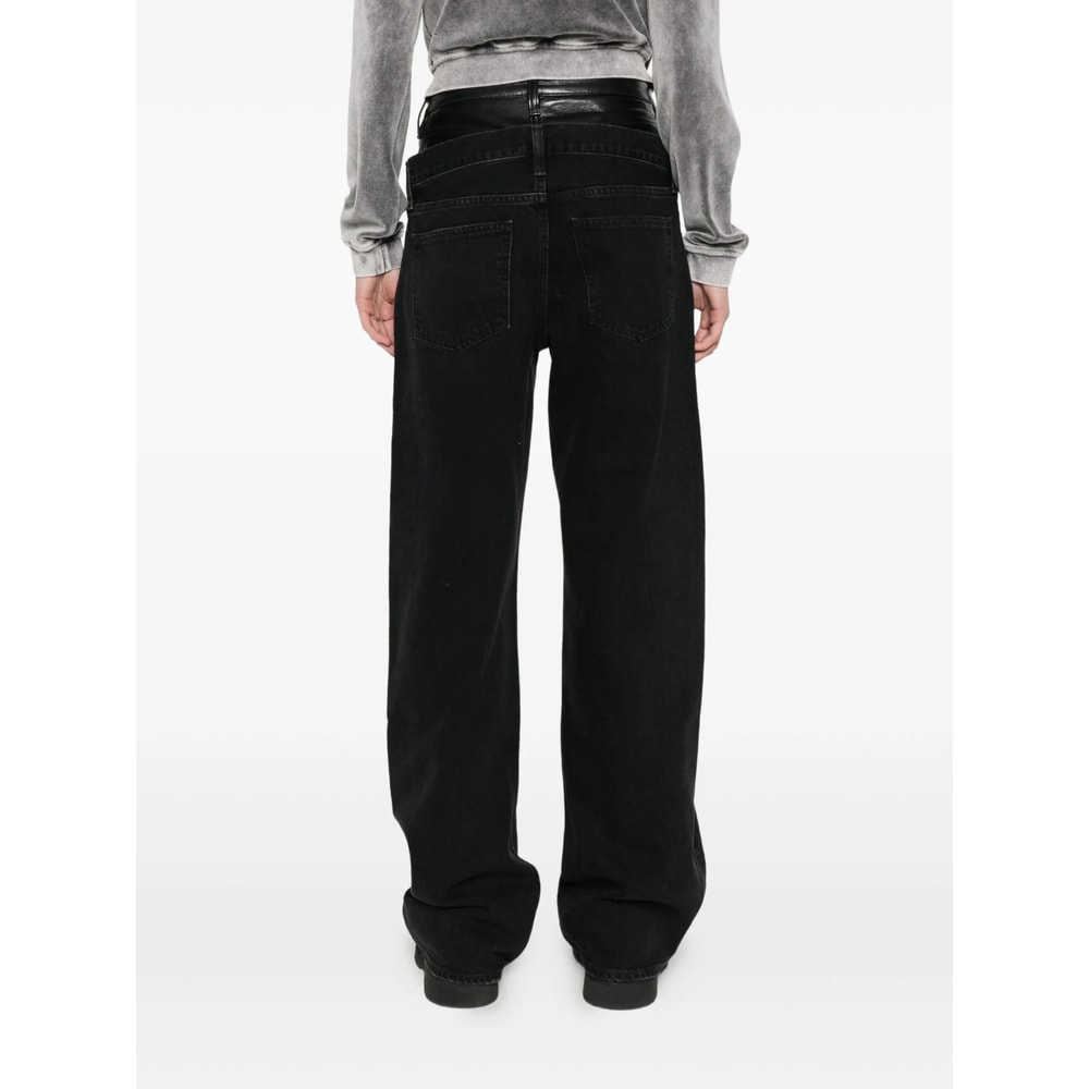 Agolde Straight-leg Jeans In Black