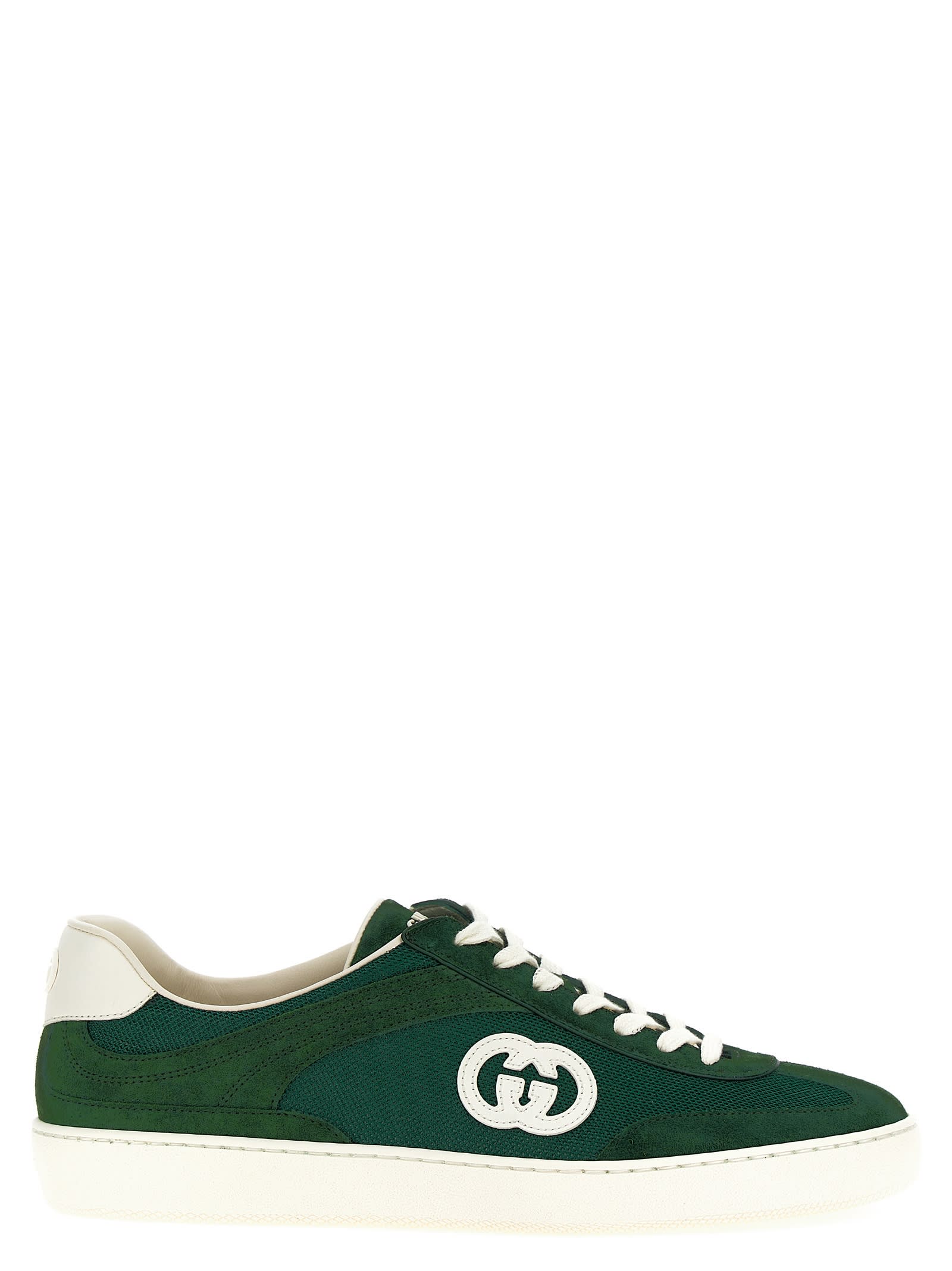 Shop Gucci Gg Sneakers In Green