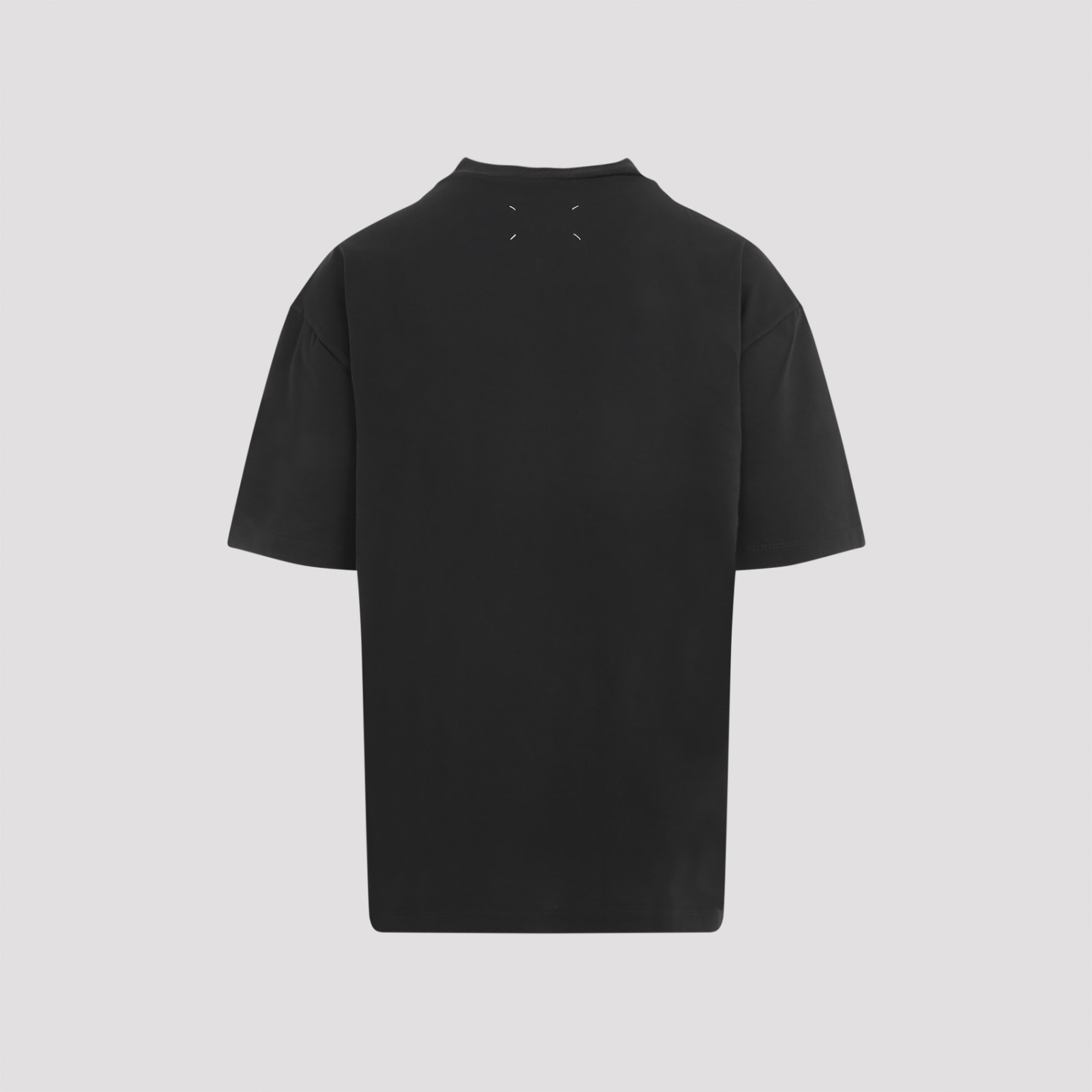 Shop Maison Margiela T-shirt In Washed Black