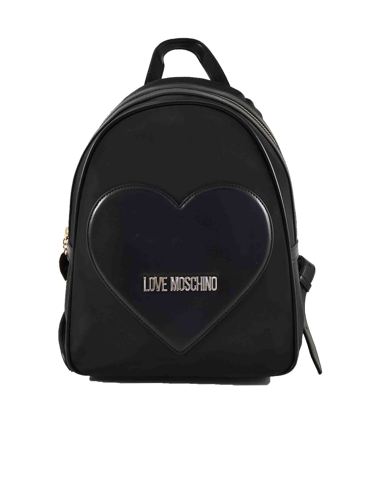 Love Moschino Womens Black Backpack