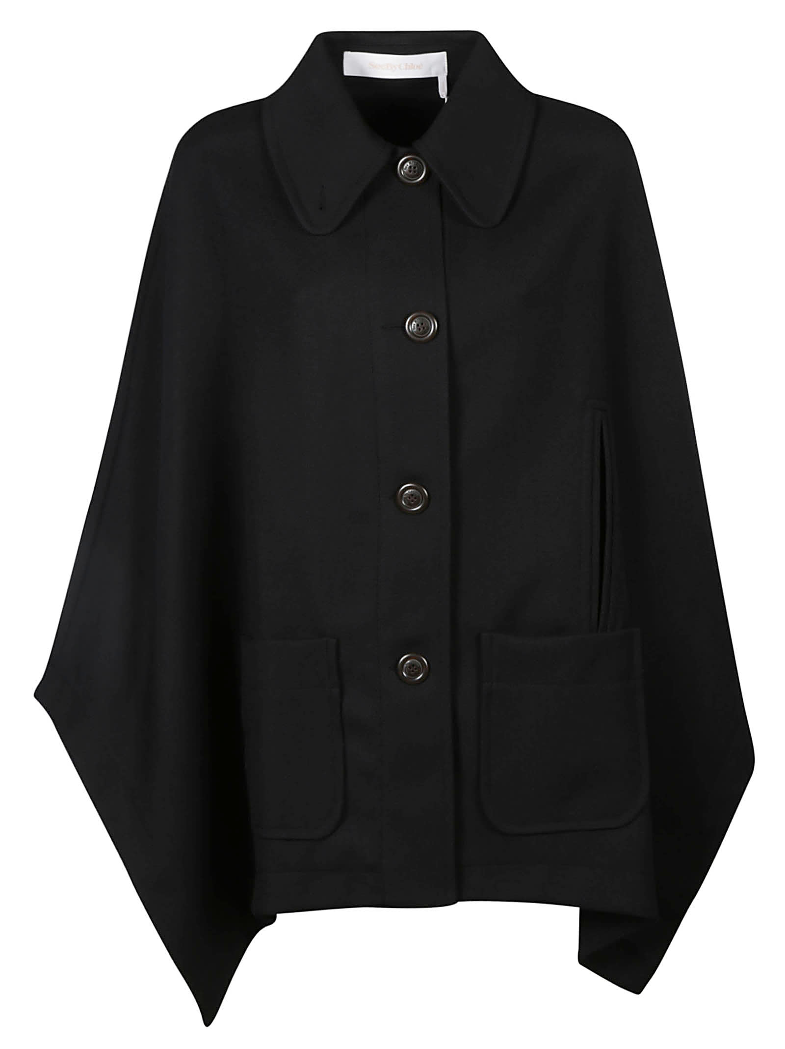 See by Chloé Oversize Buttoned Cape