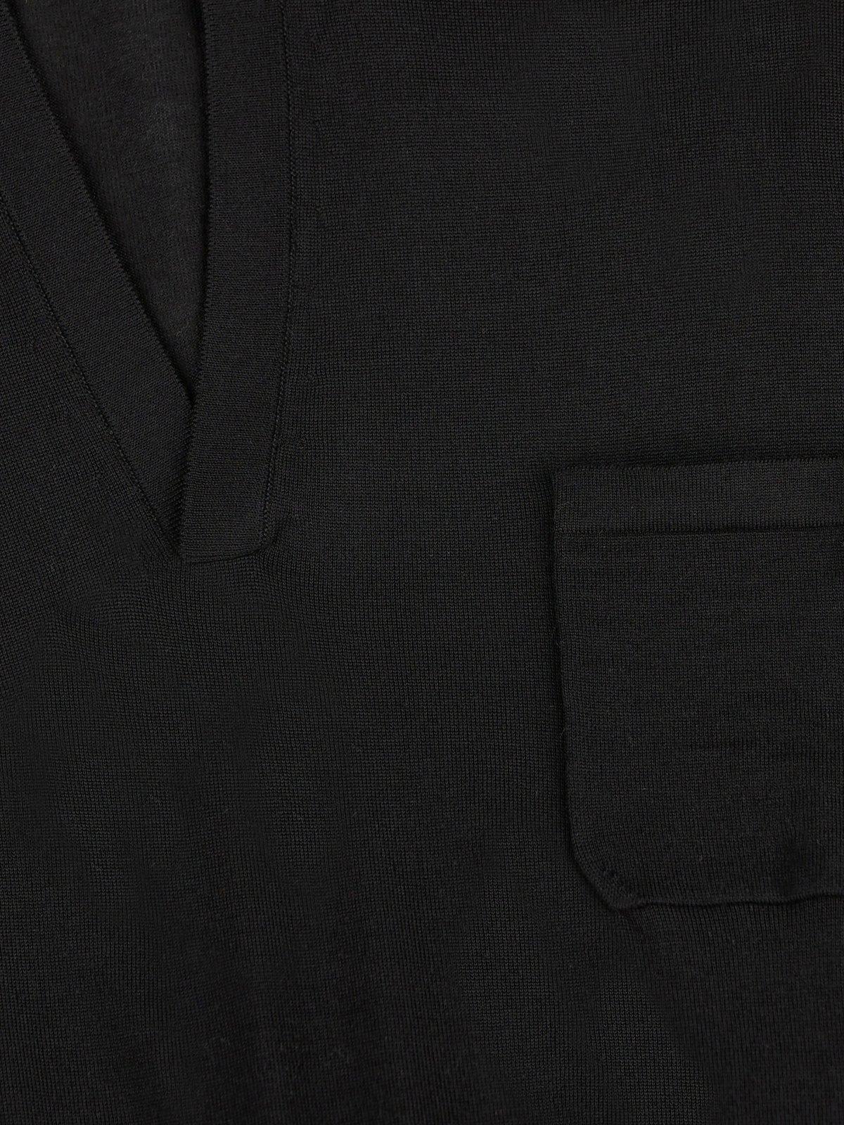 Shop Saint Laurent Cassandre Short-sleeved Polo Shirt In Noir