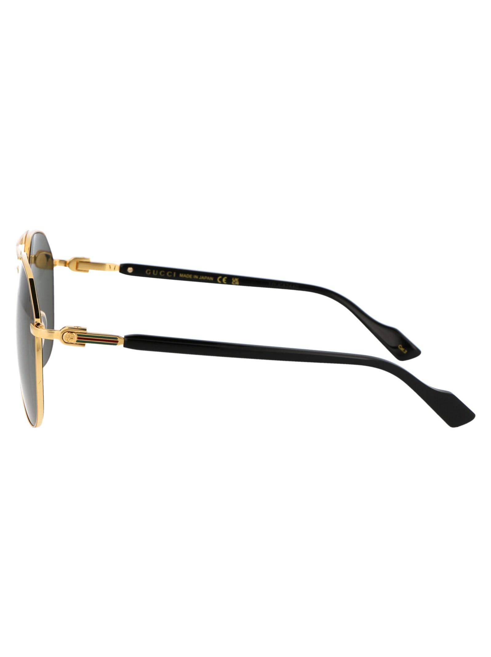 Shop Gucci Gg1220s Sunglasses In 001 Gold Gold Grey