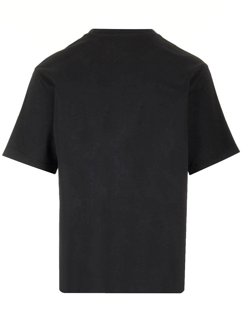 Shop Burberry Short-sleeved Cotton T-shirt In Black