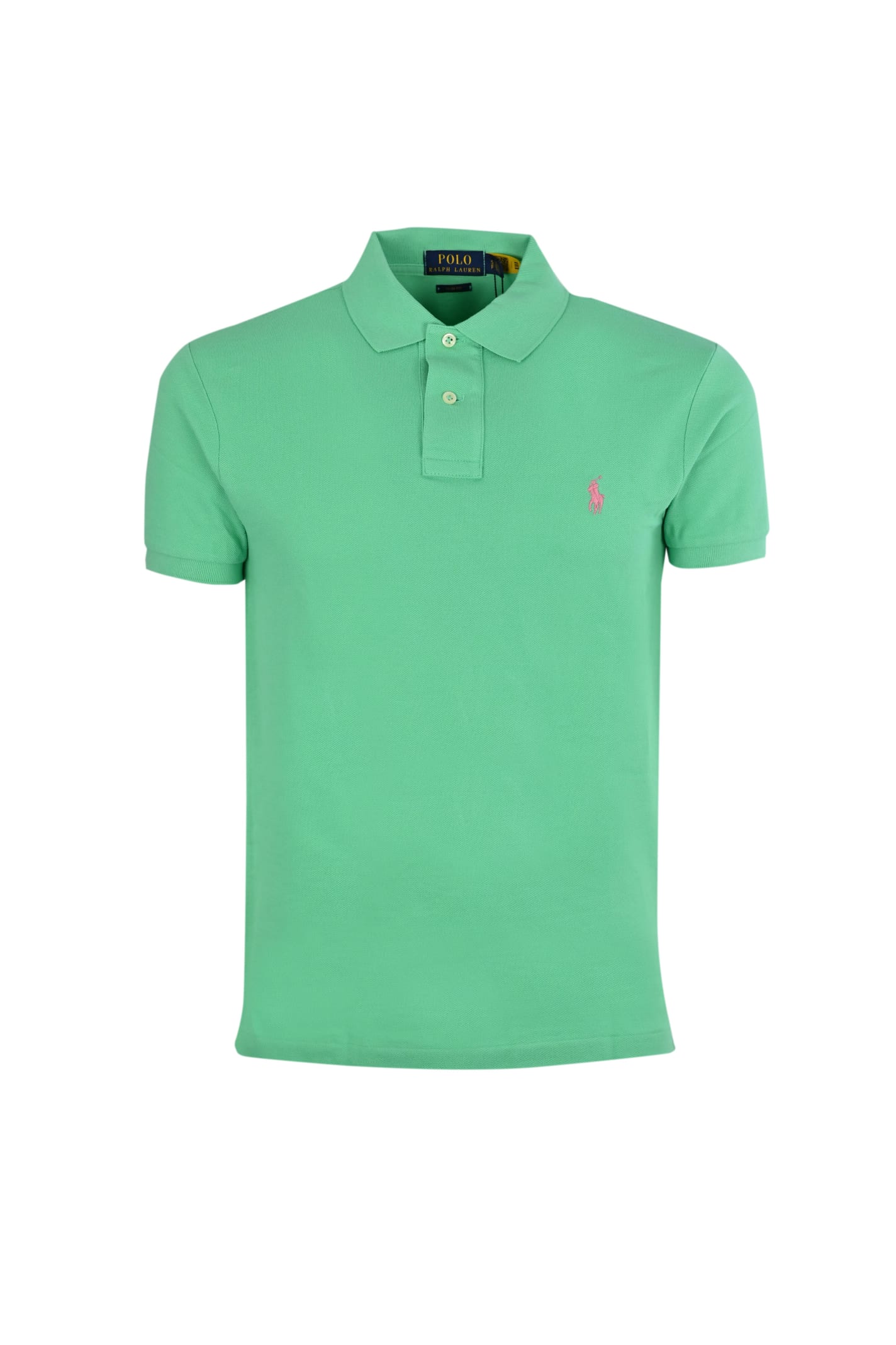 Polo Ralph Lauren Two-button Polo Shirt With Logo In Green