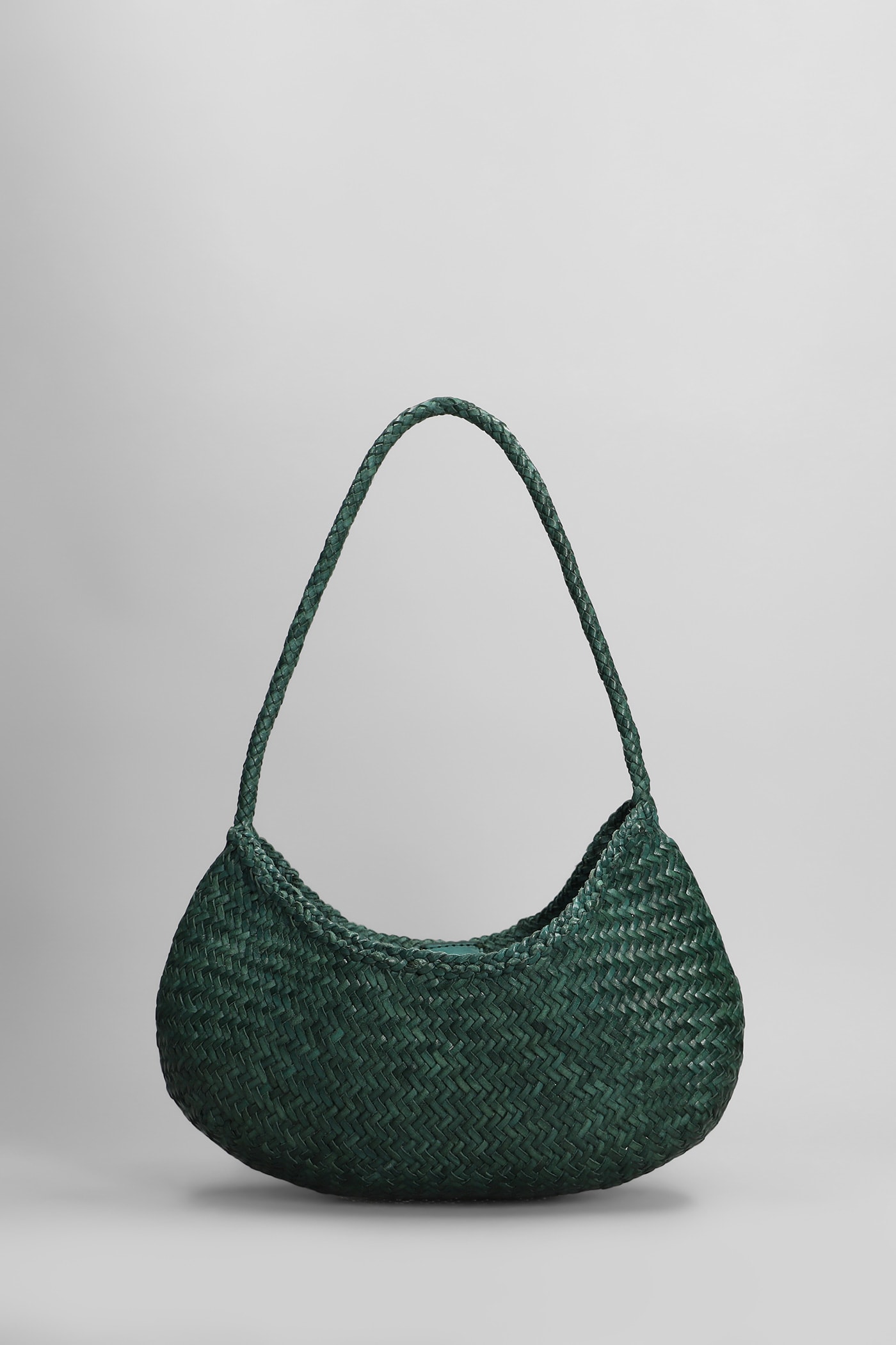 Dragon Diffusion Nova Luna Hand Bag In Green Leather In Green
