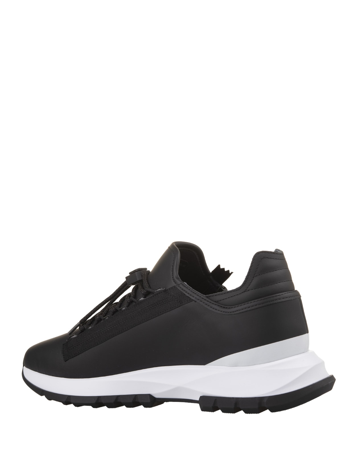 Shop Givenchy Specter Running Sneakers In Black Leather With Zip