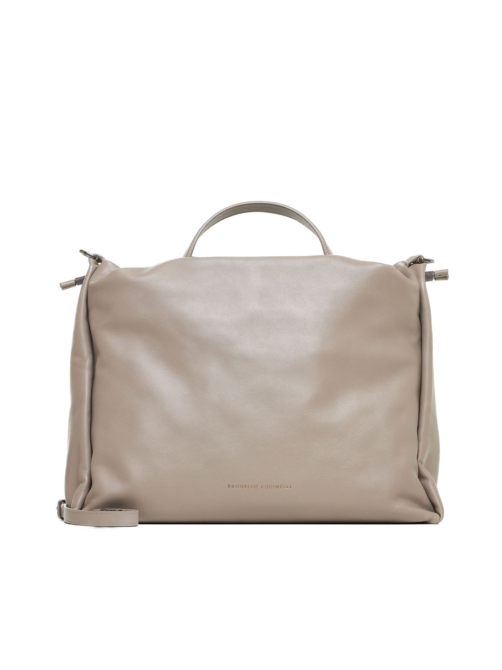 Shop Brunello Cucinelli Tote In Pietra Serena