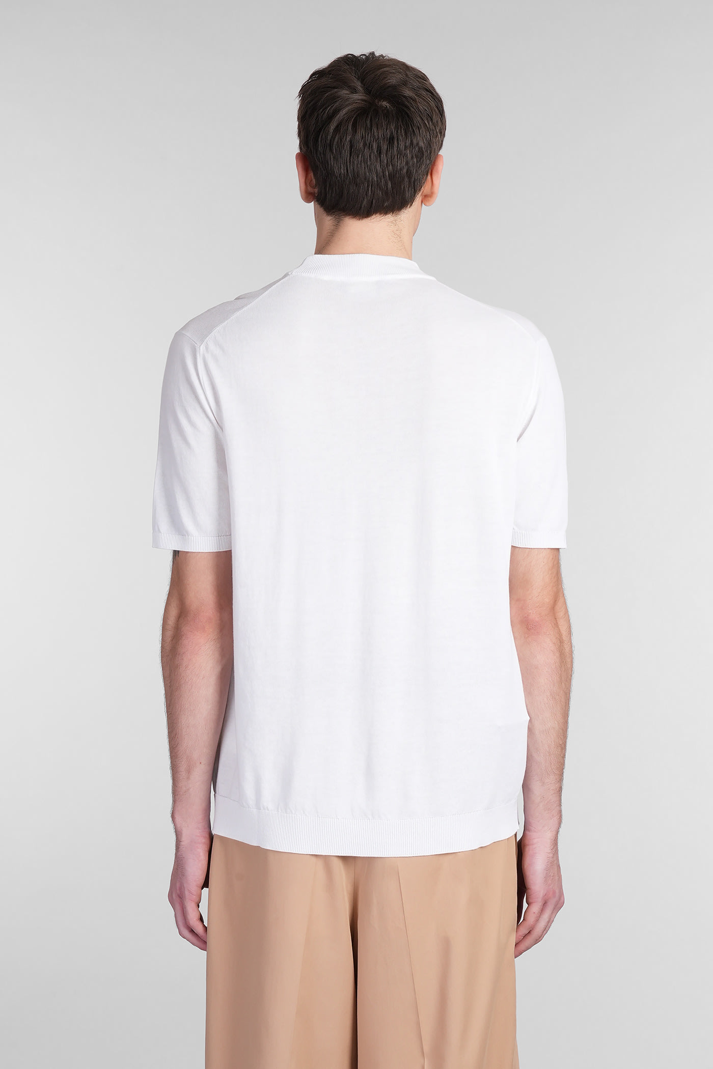 Roberto Collina Crew Neck Cotton T-shirt Clothing In White