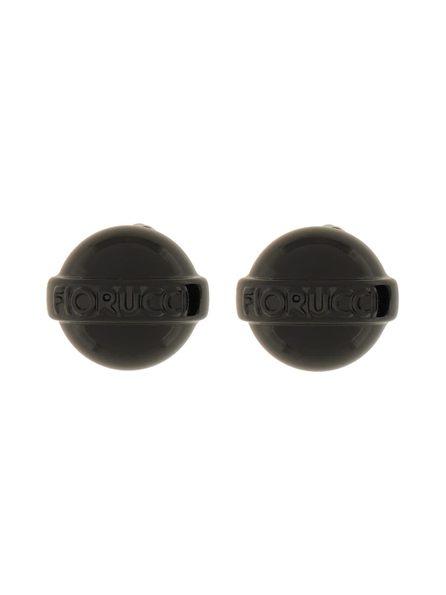 Glossy Black Mini Lollipop Earring