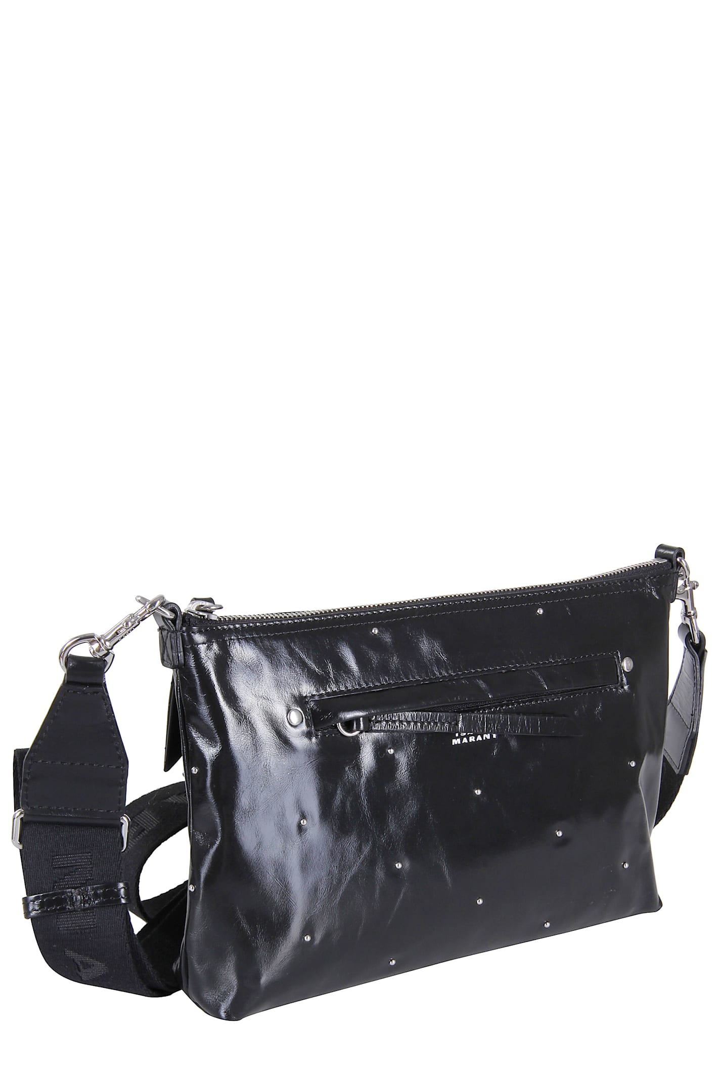 Isabel Marant Saint Laurent Craw Neck T-shirt In Black