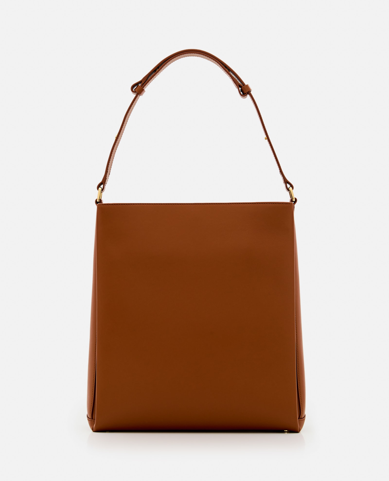 Shop Plan C Shopper Leather Bag In Brown