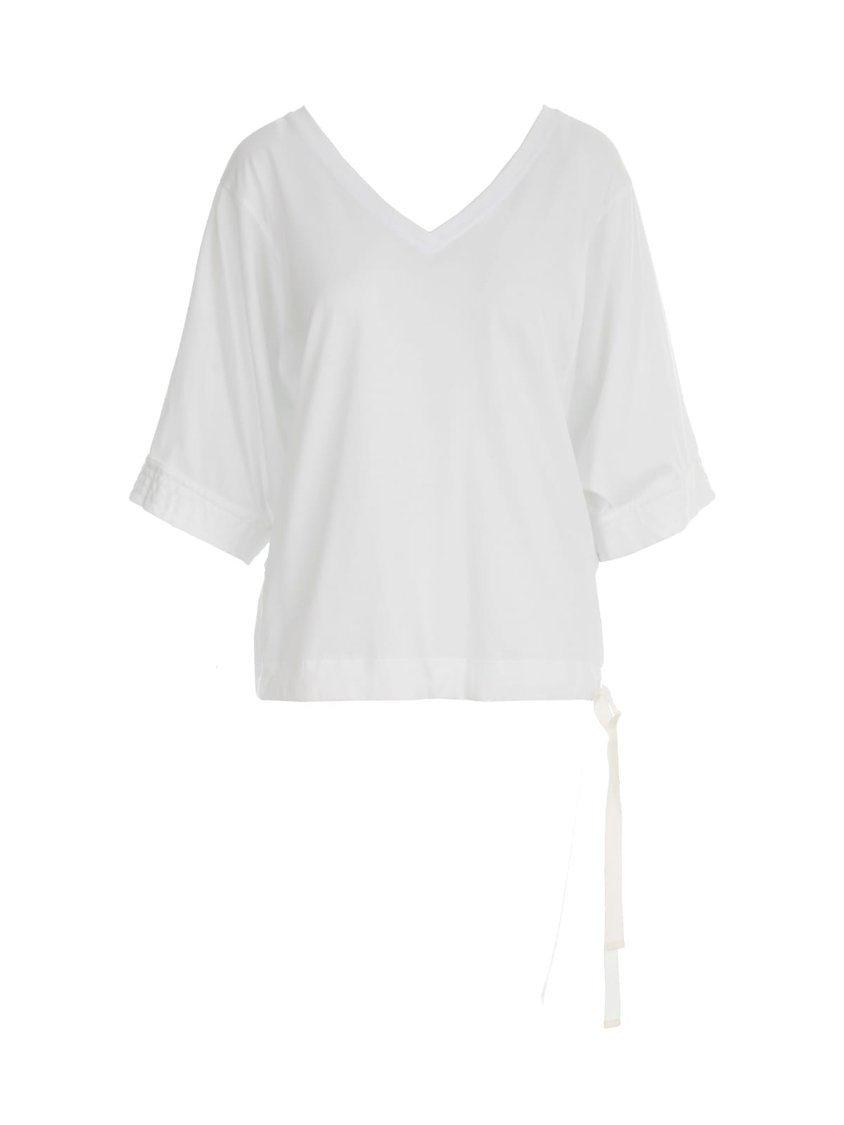 Liviana Conti Wide Sleeves T-shirt In White