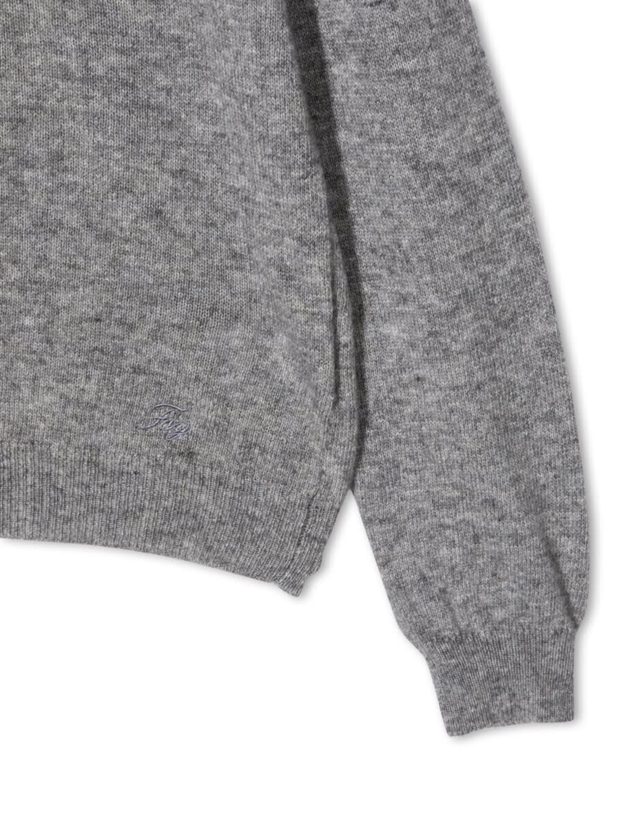 Shop Fay Turtleneck Sweater In Grey
