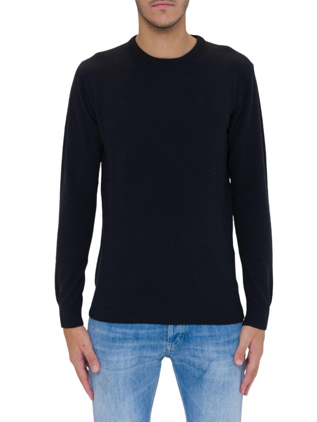 Logo Embroidered Crewneck Knit Jumper