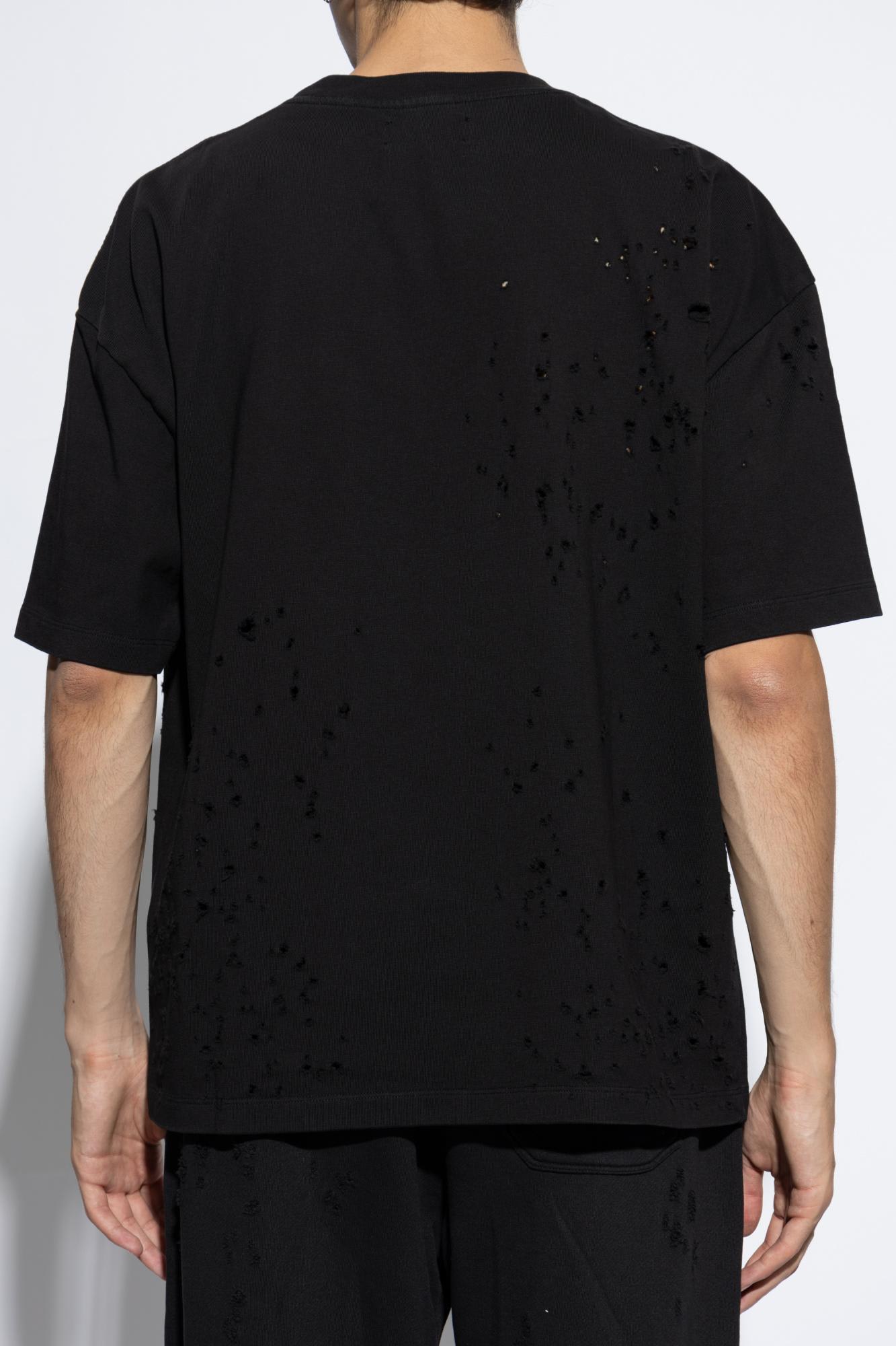 Shop Amiri T-shirt With Patch In Nero