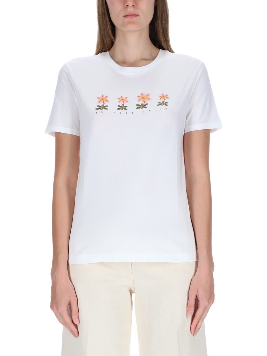 Paul Smith T-shirt With Print In White