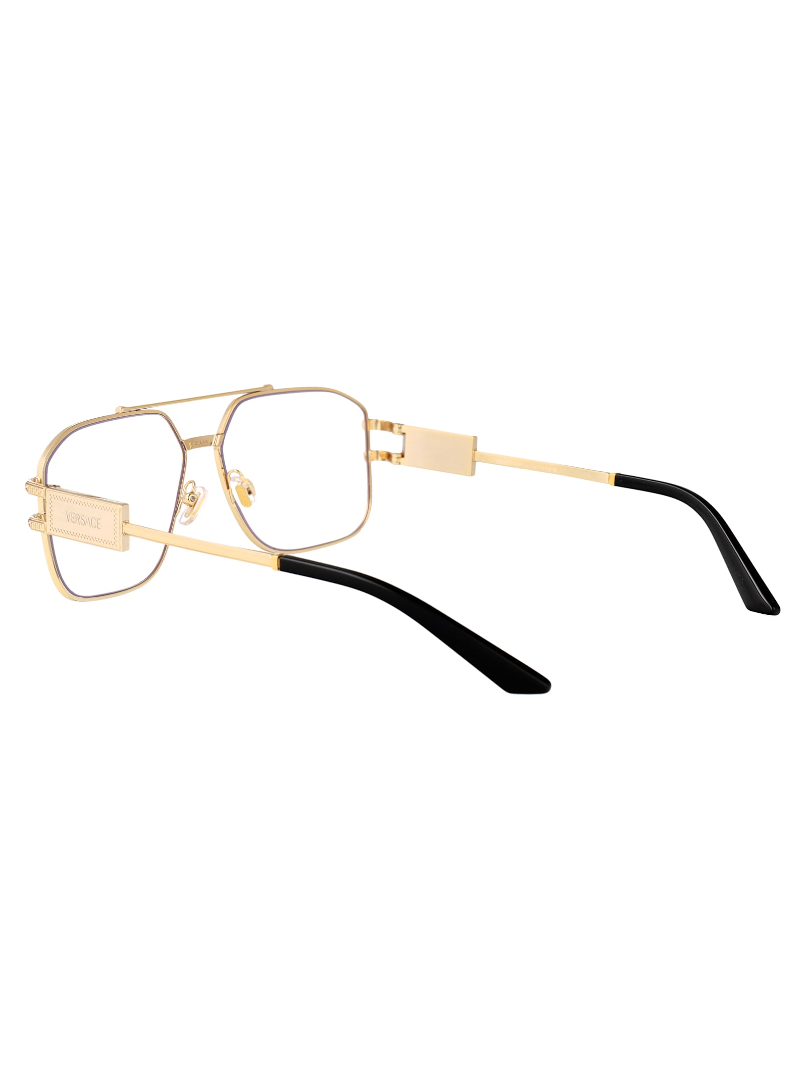 Versace 57mm Irregular Square Optical Glasses In Neutral