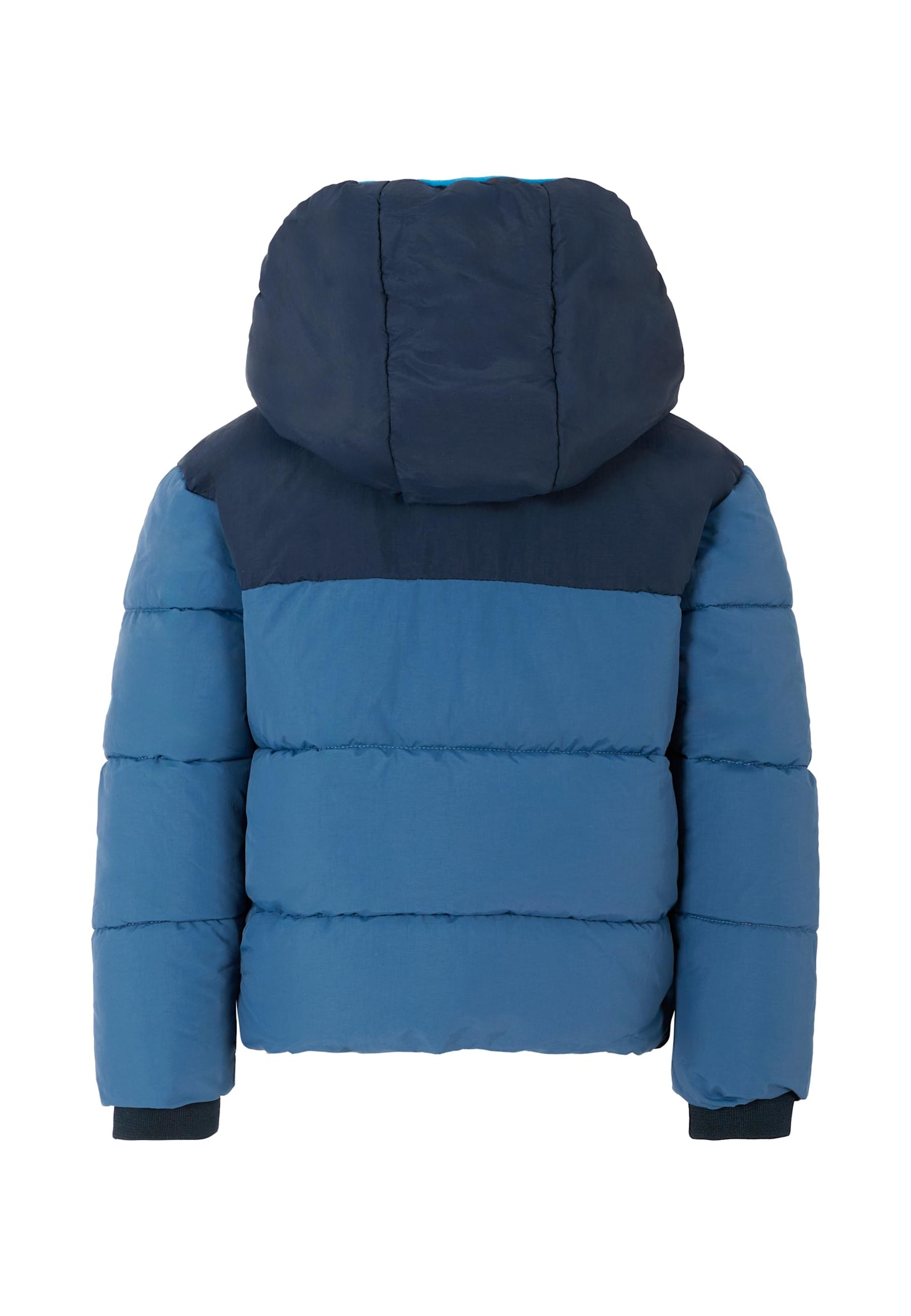 Timberland Blue Down Jacket For Boy With Logo In Blue