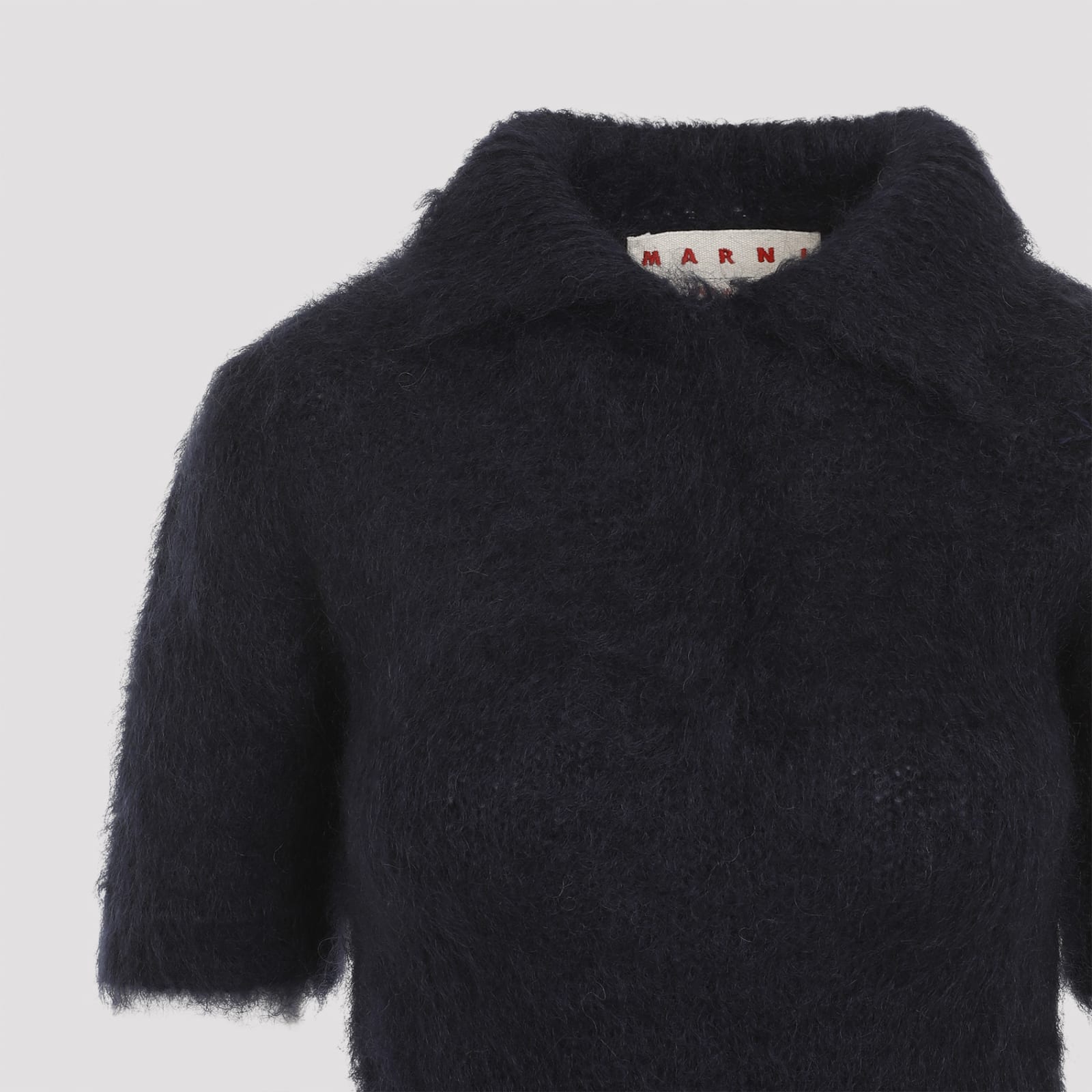 Marni Mohair Polo In Midnight