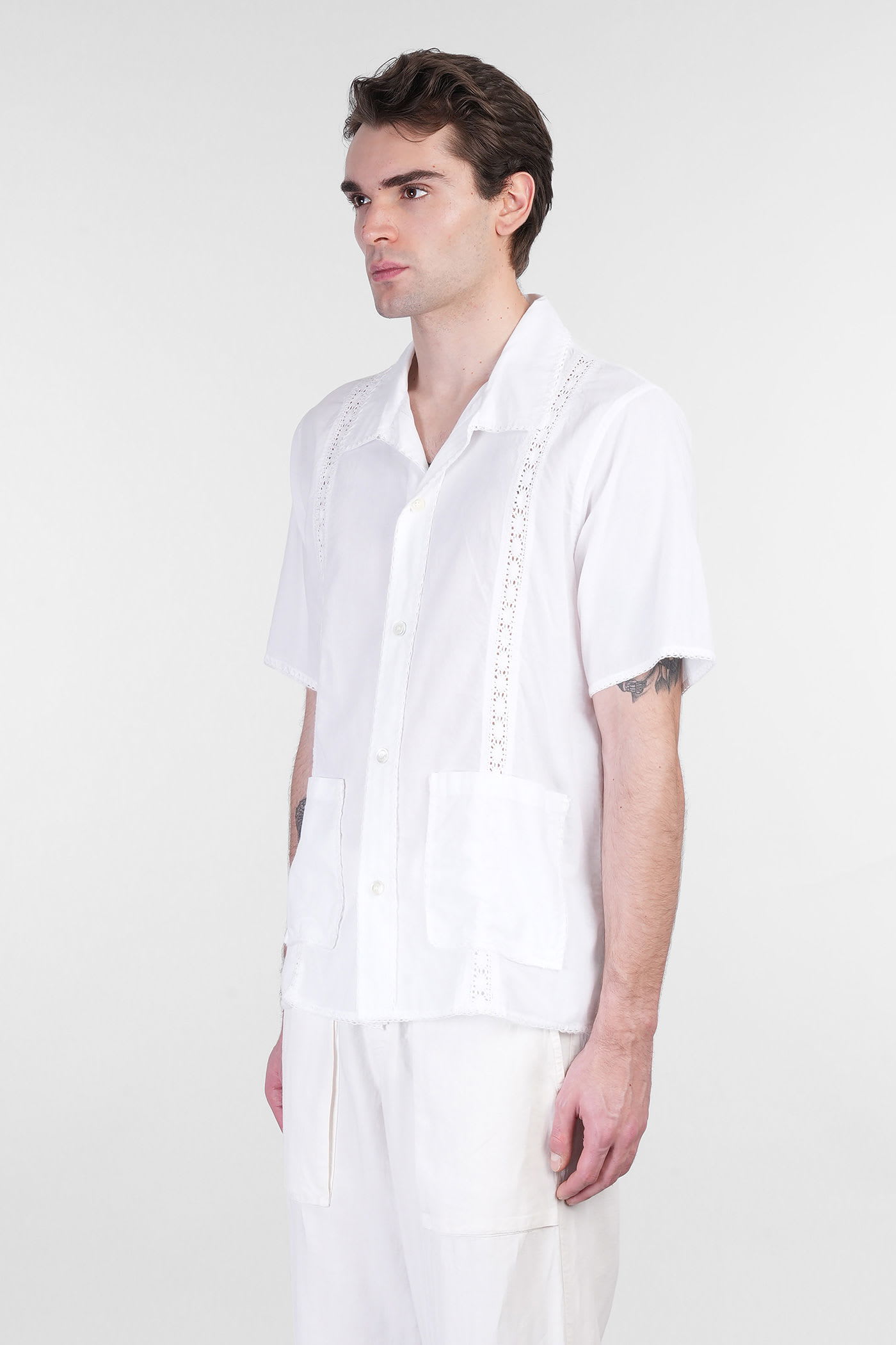 Shop Aspesi Tamara Shirt In White Cotton