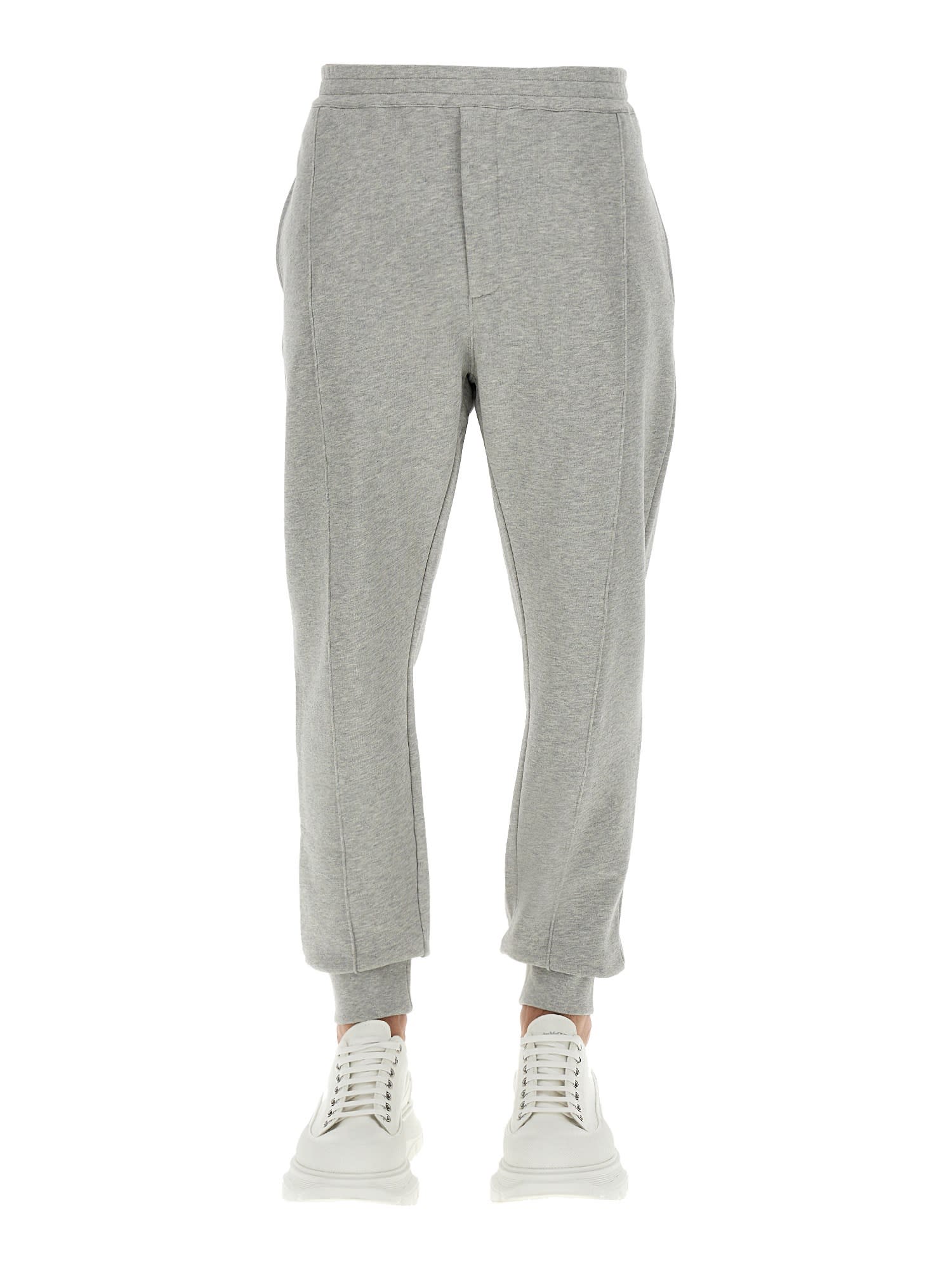 ALEXANDER MCQUEEN JOGGING trousers WITH LOGO PATCH