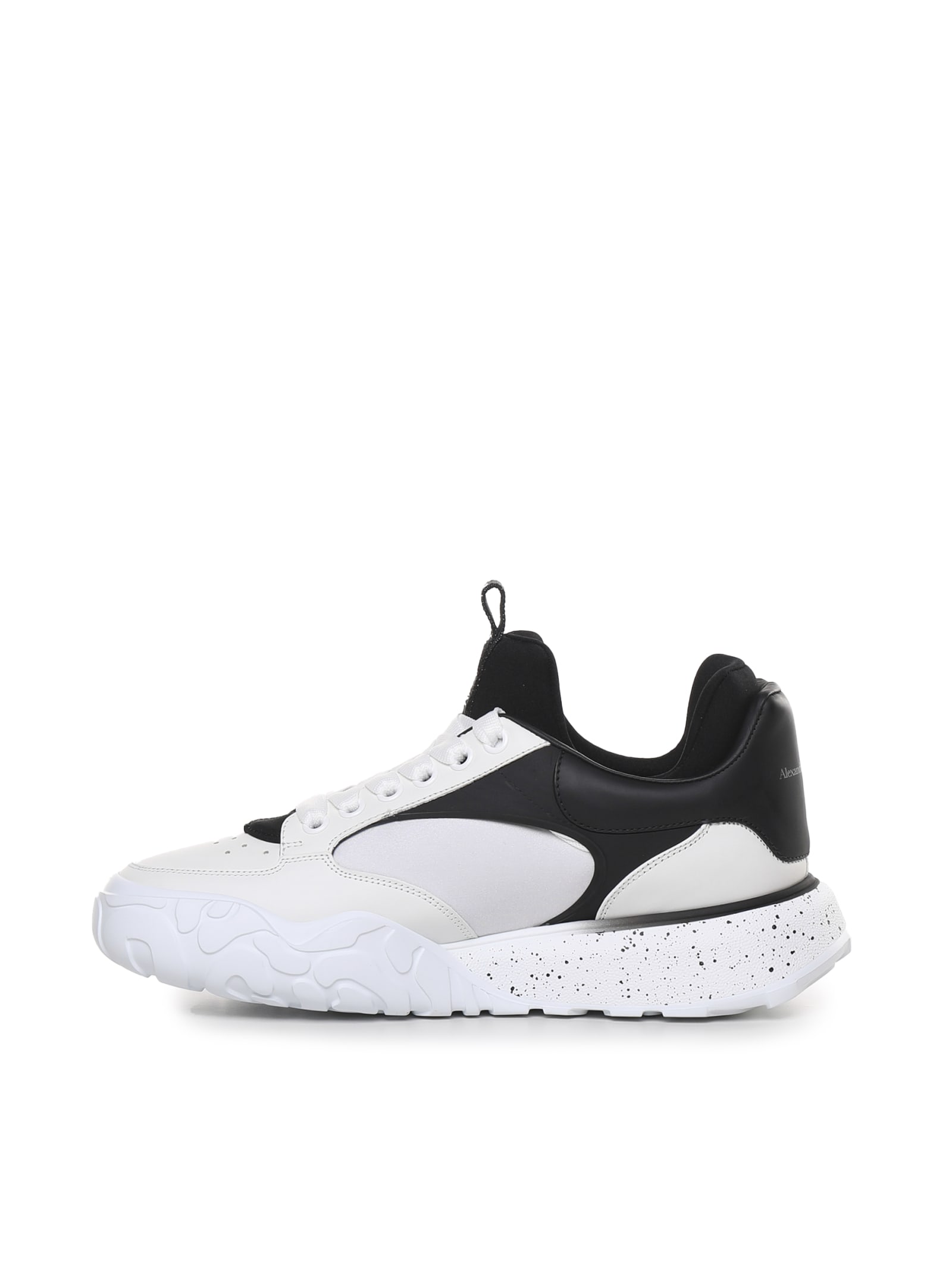 Shop Alexander Mcqueen Court Tech Sneakers In White, Black