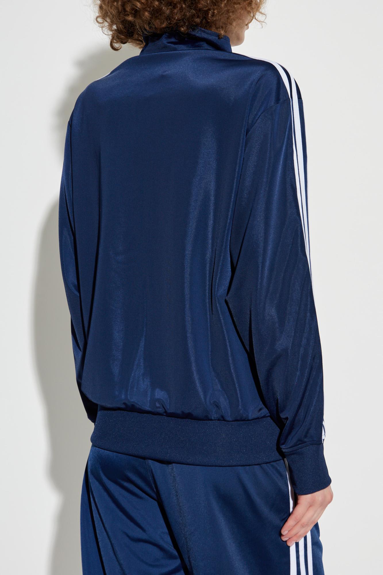 Adidas Originals Firebird Adicolor Three-stripe Logo Sweatshirt In Blue