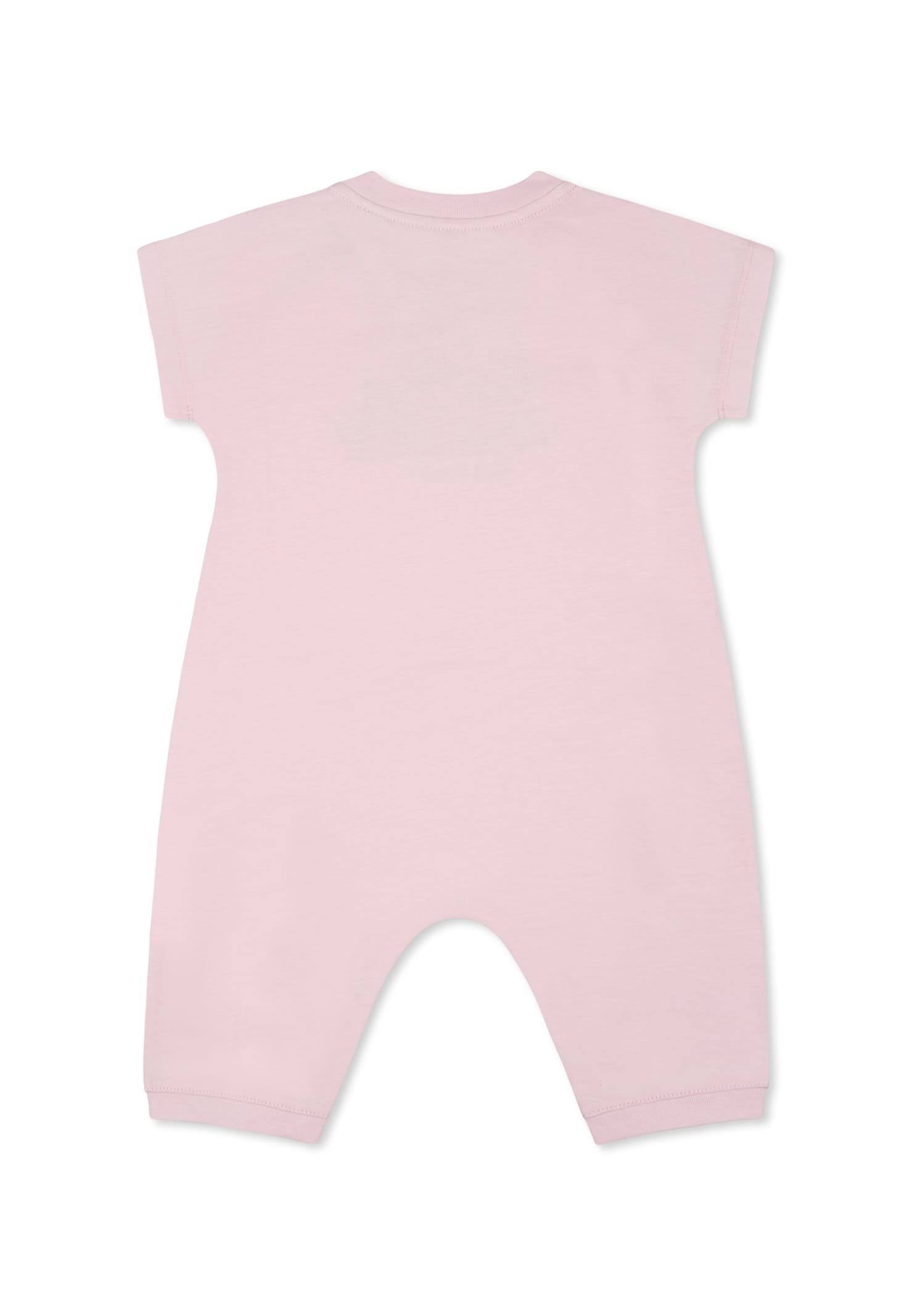 Shop Burberry Pink Romper For Baby Girl With Ladybug