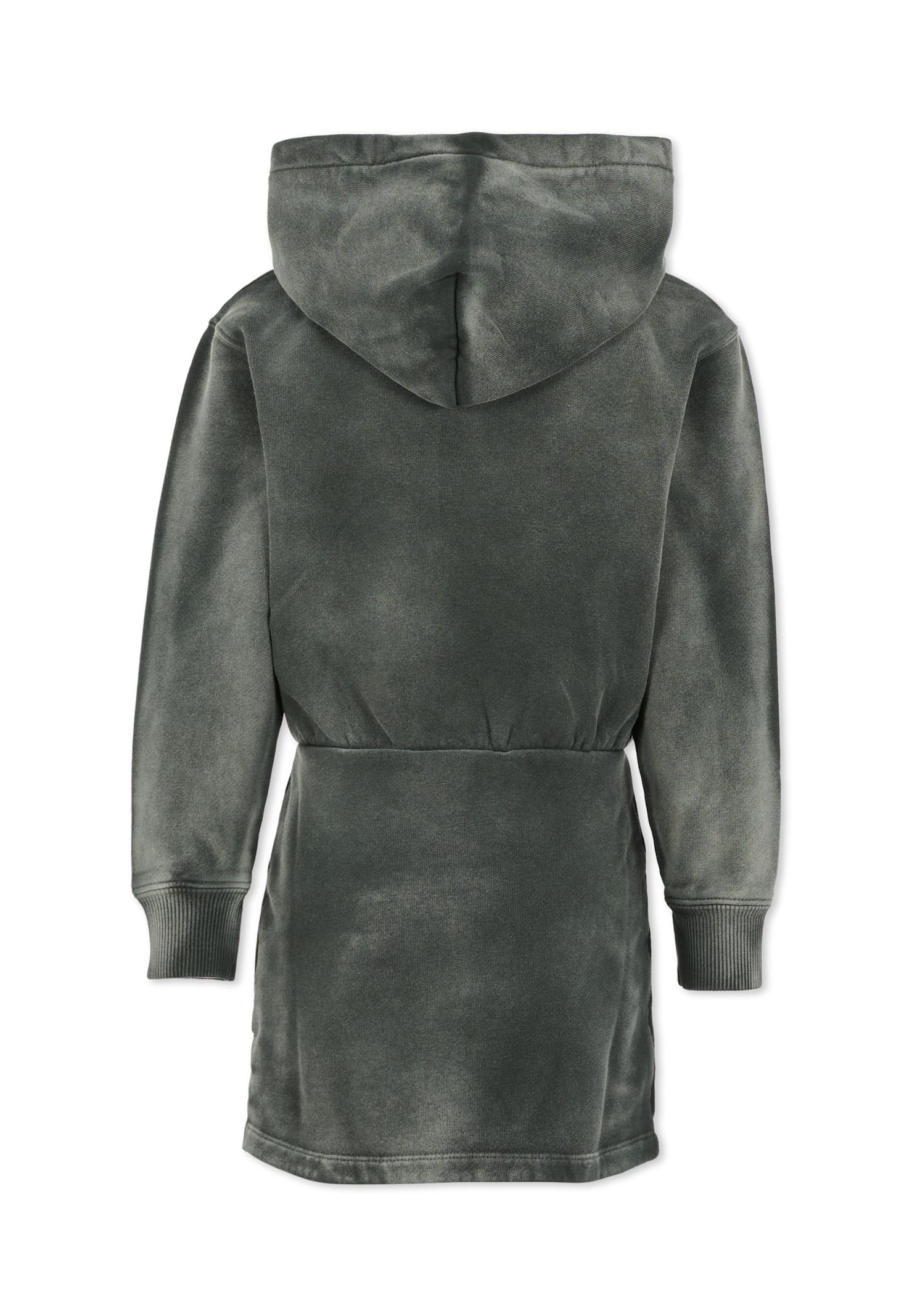 Off-white Grey Dress For Girl With Logo In Gray