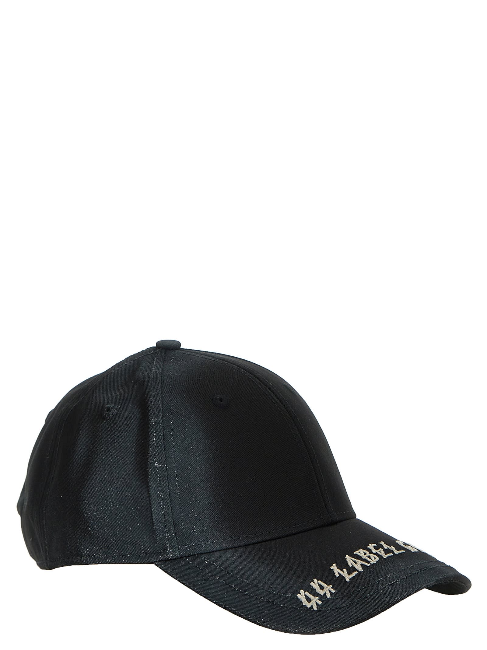 Shop 44 Label Group Logo Embroidery Cap In Black