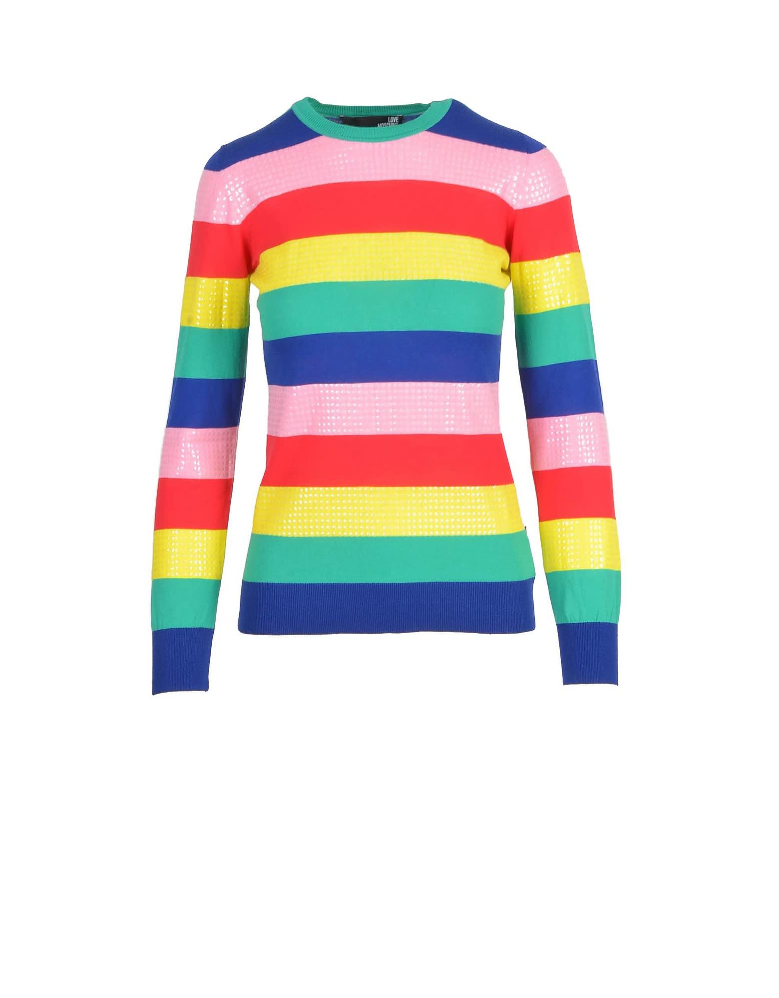 Love Moschino Womens Multicolor Sweater