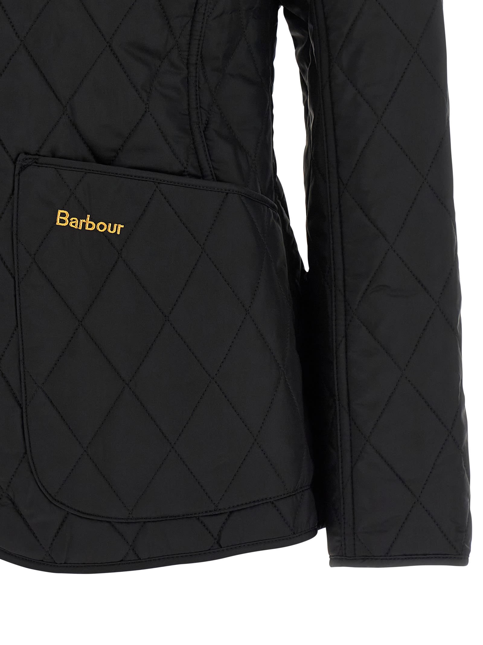 Barbour Annandale Water Resistant Quilted Utility Jacket In Black