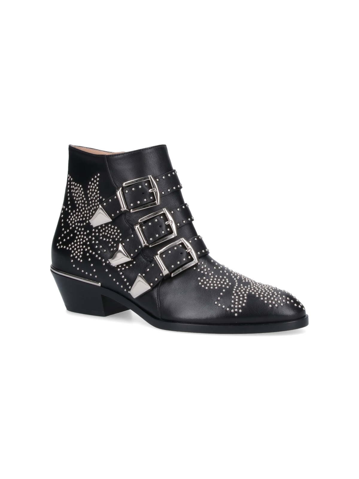 Shop Chloé Ankle Boots Susanna In Black