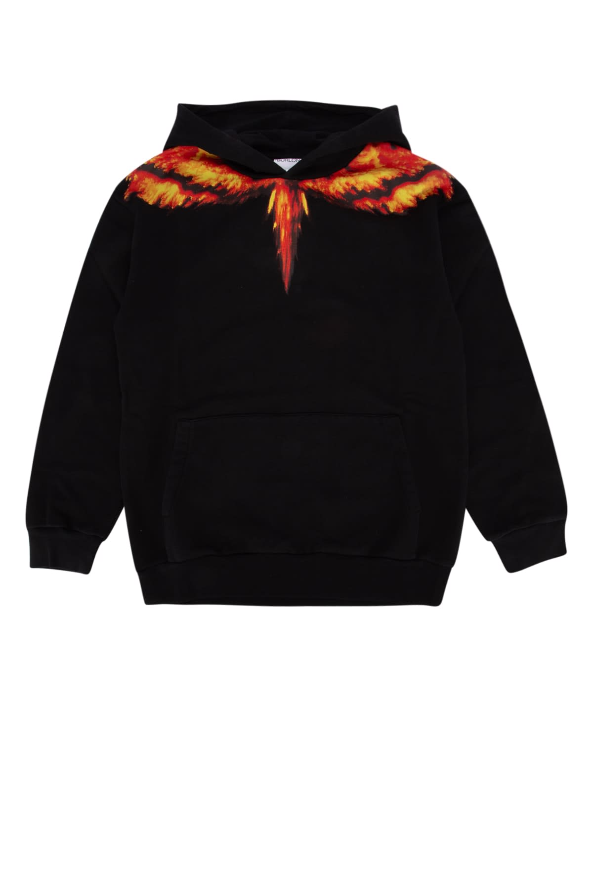 Marcelo Burlon County Of Milan Colordust Wings Over Hoodie Black Red In Blackred