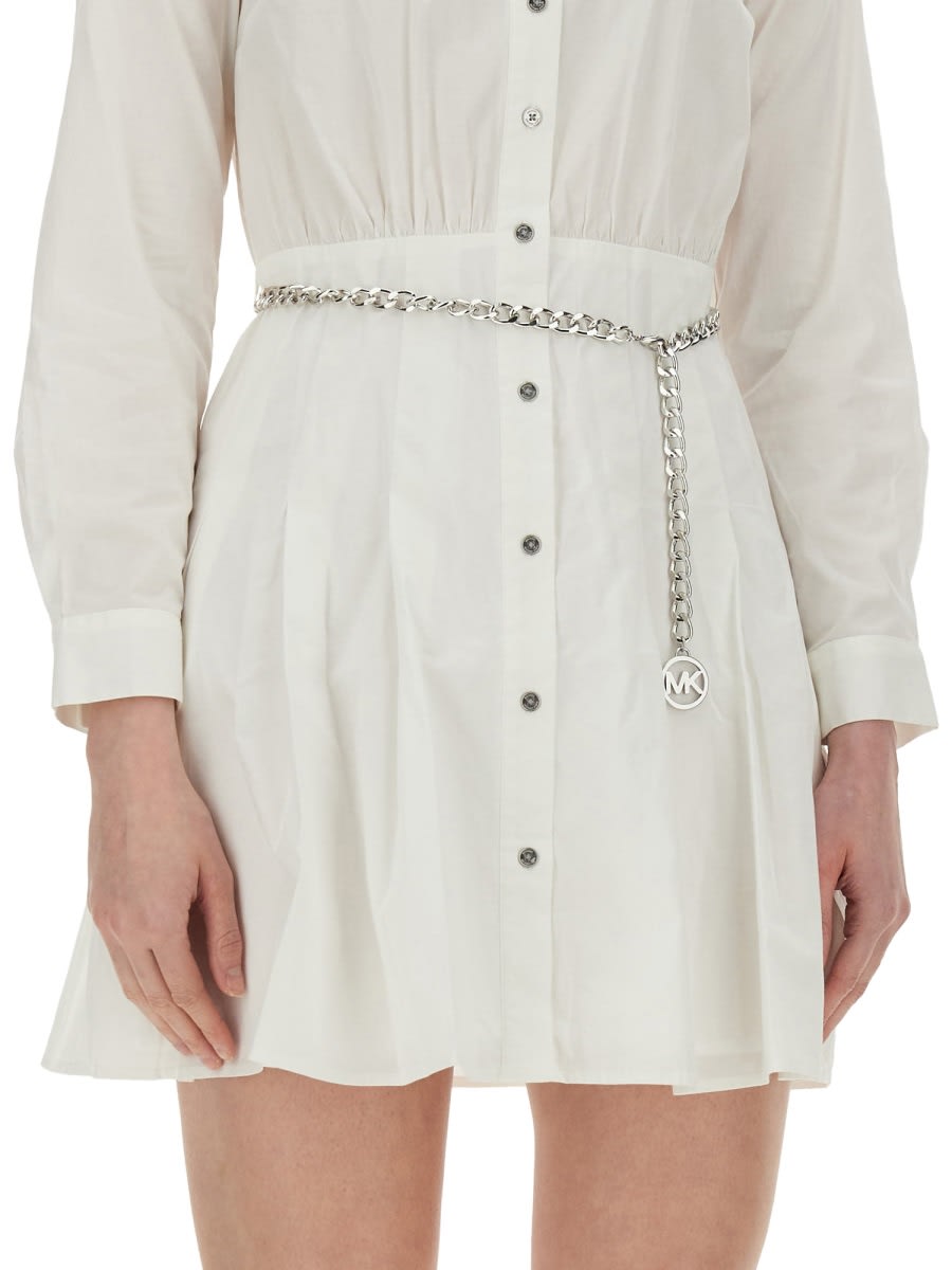Shop Michael Kors Chemisier Dress In White