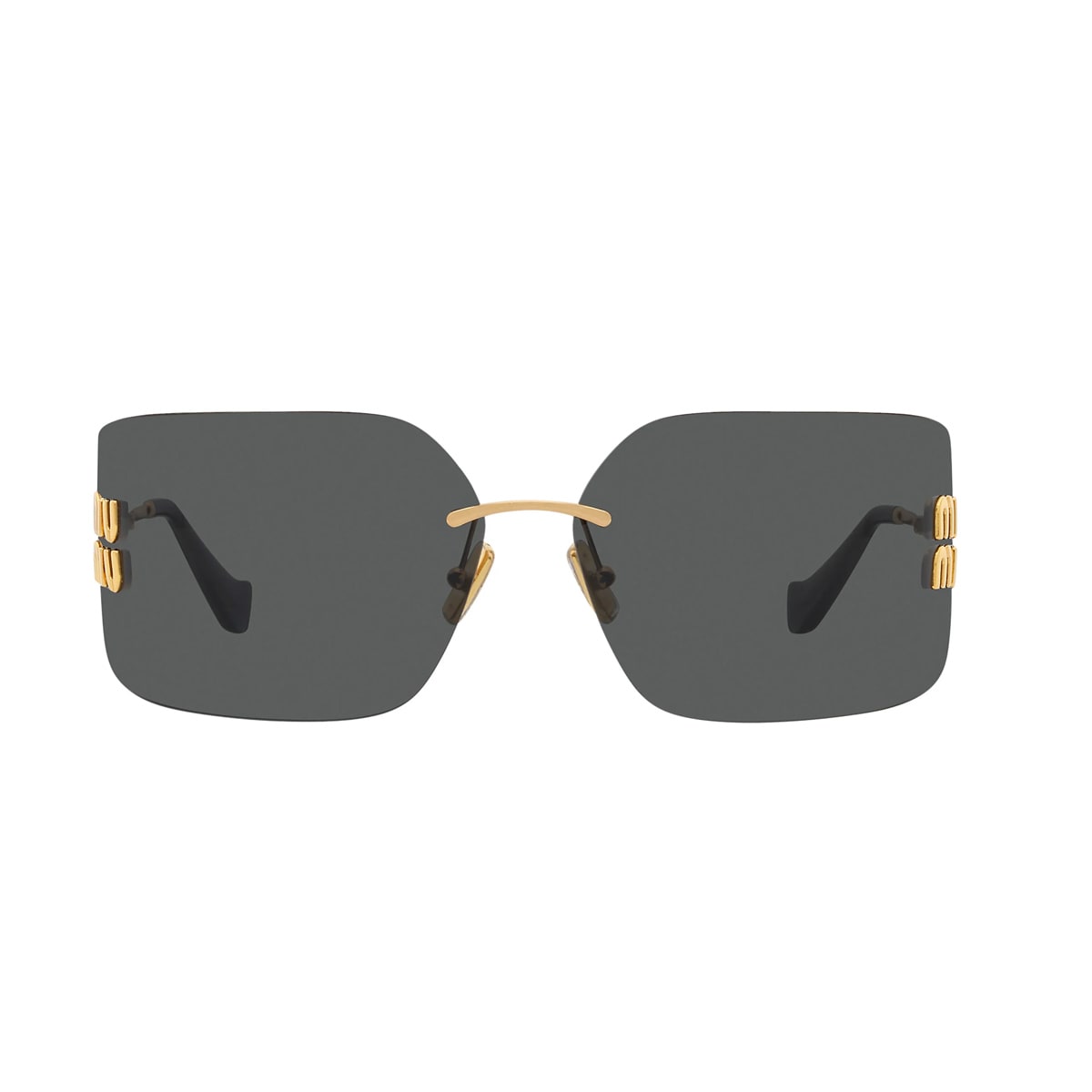 Shop Miu Miu 0mu 54ys Runway 5ak5s0 Oro Sunglasses