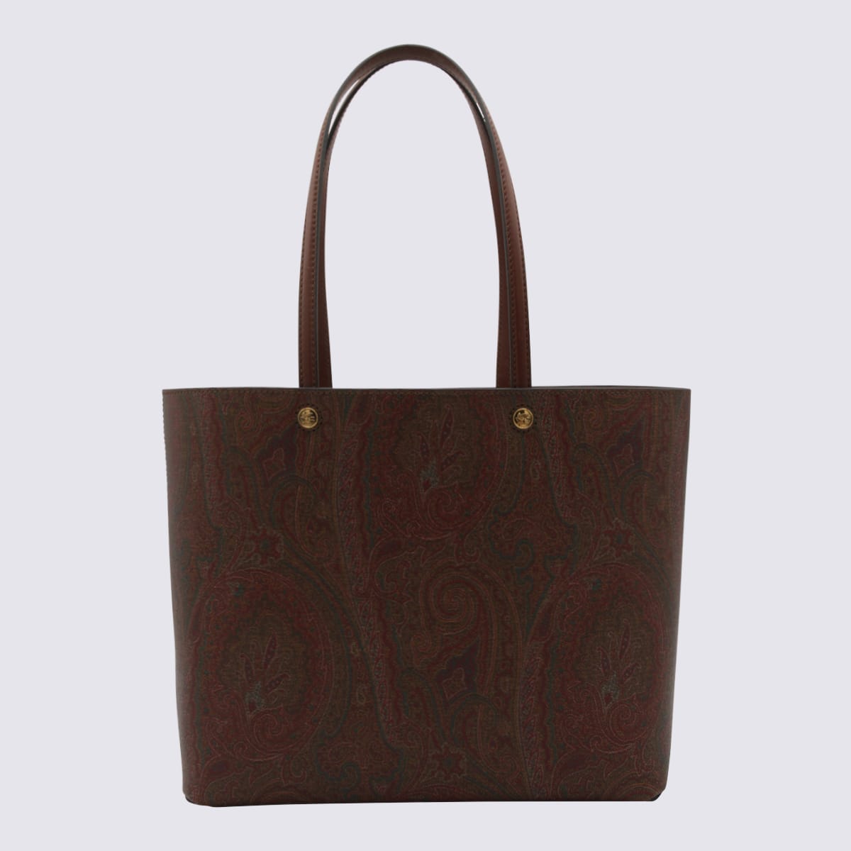 Shop Etro Brown Multicolour Tote Bag