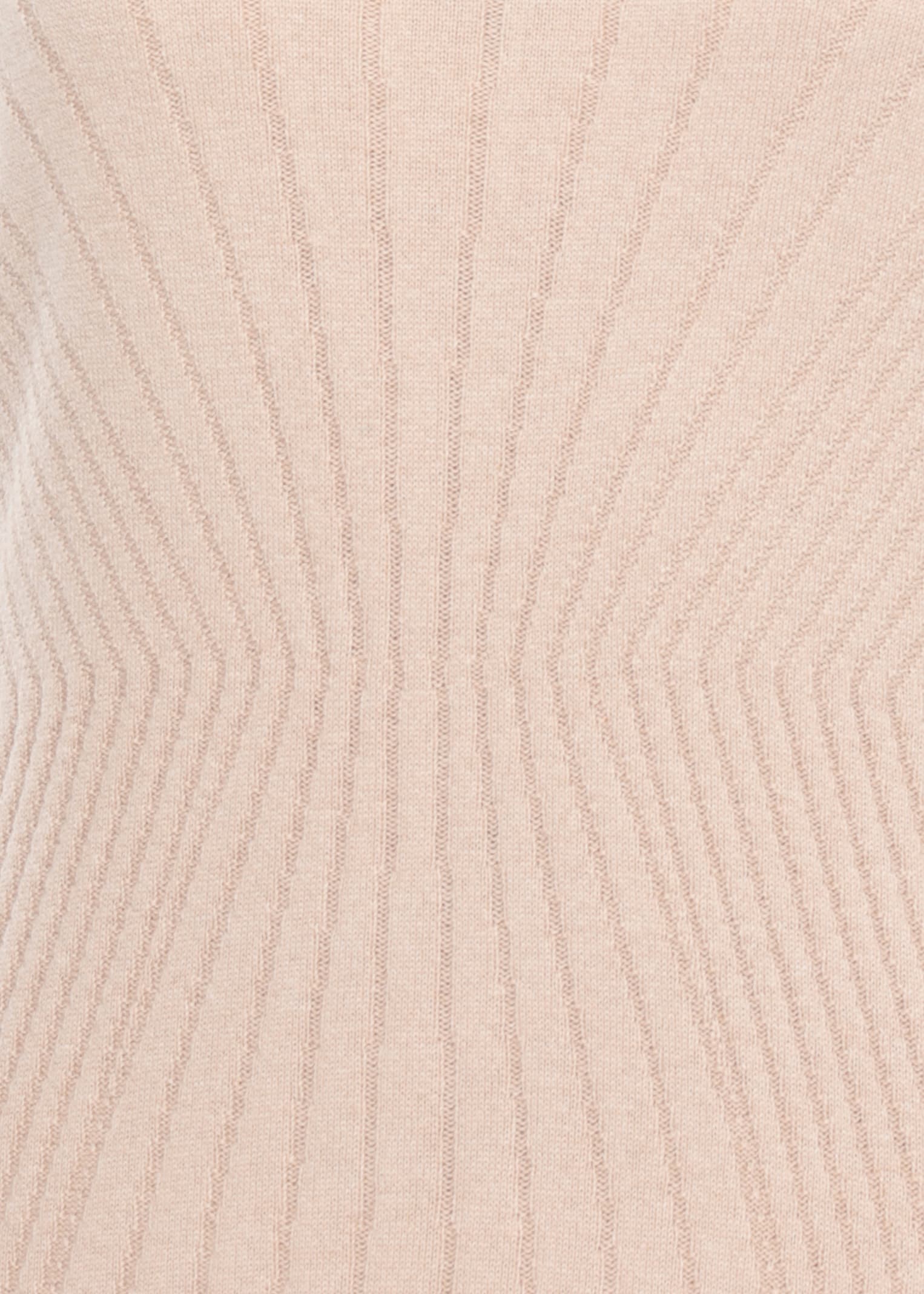 D Exterior Round-neck Long-sleeves Midi Dress In Neutral