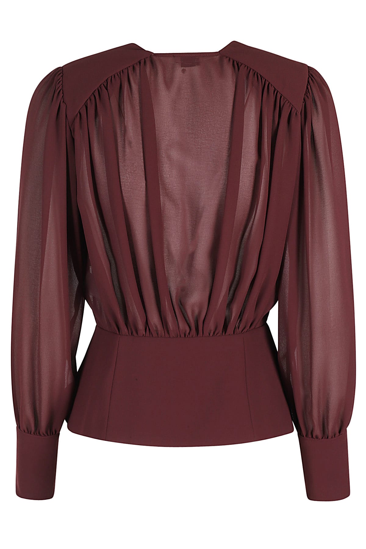 Shop Elisabetta Franchi Camicia In Rouge Noir