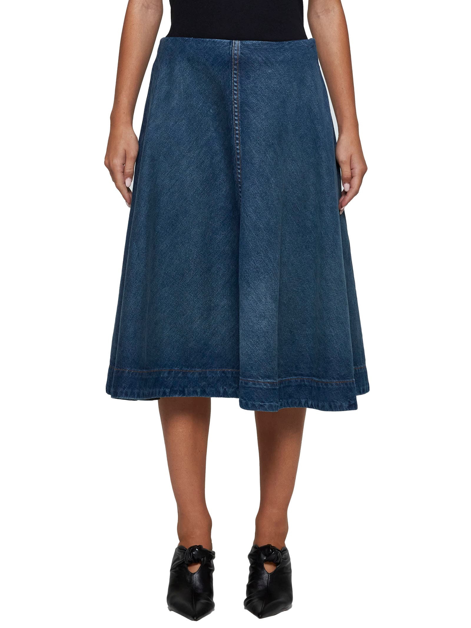 Shop Khaite Skirt In Stinson