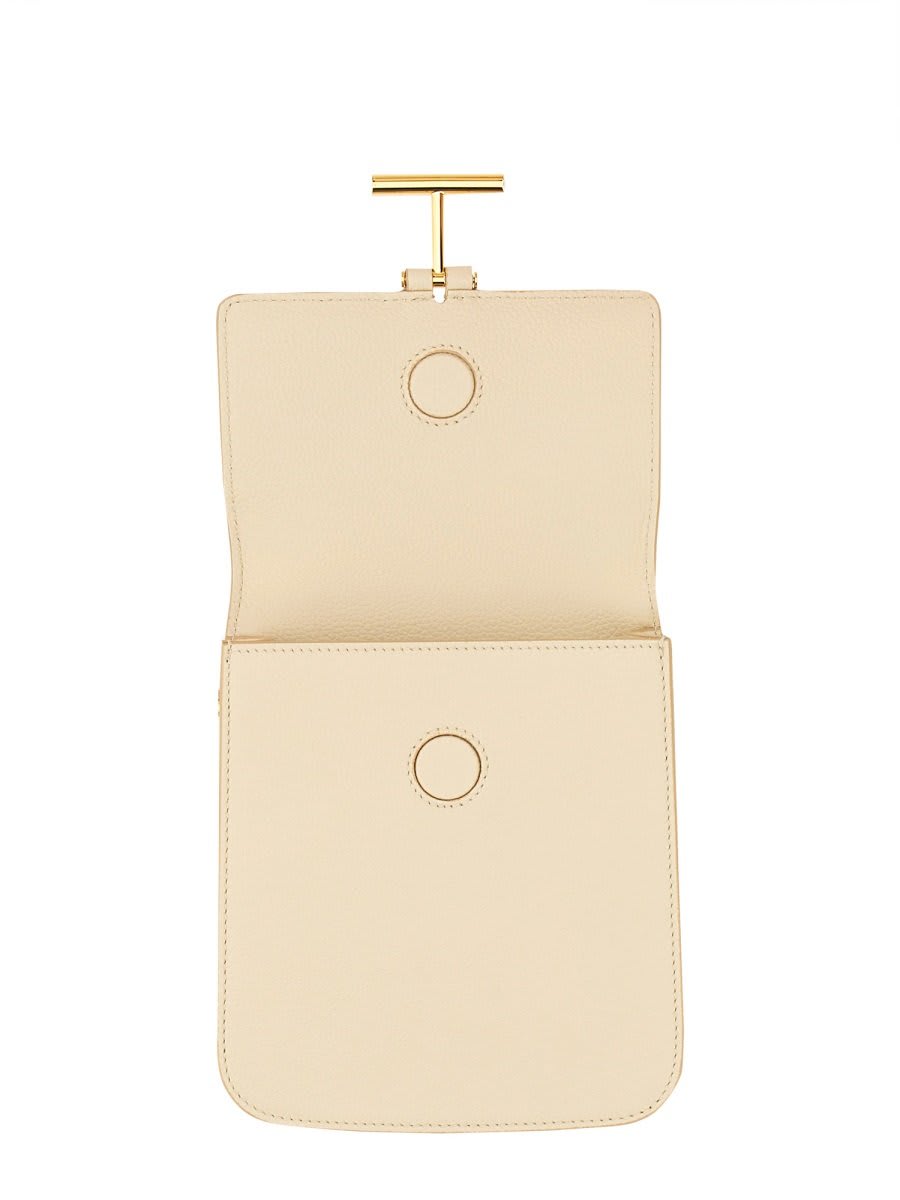 Shop Tom Ford Tara Mini Shoulder Bag In Ivory